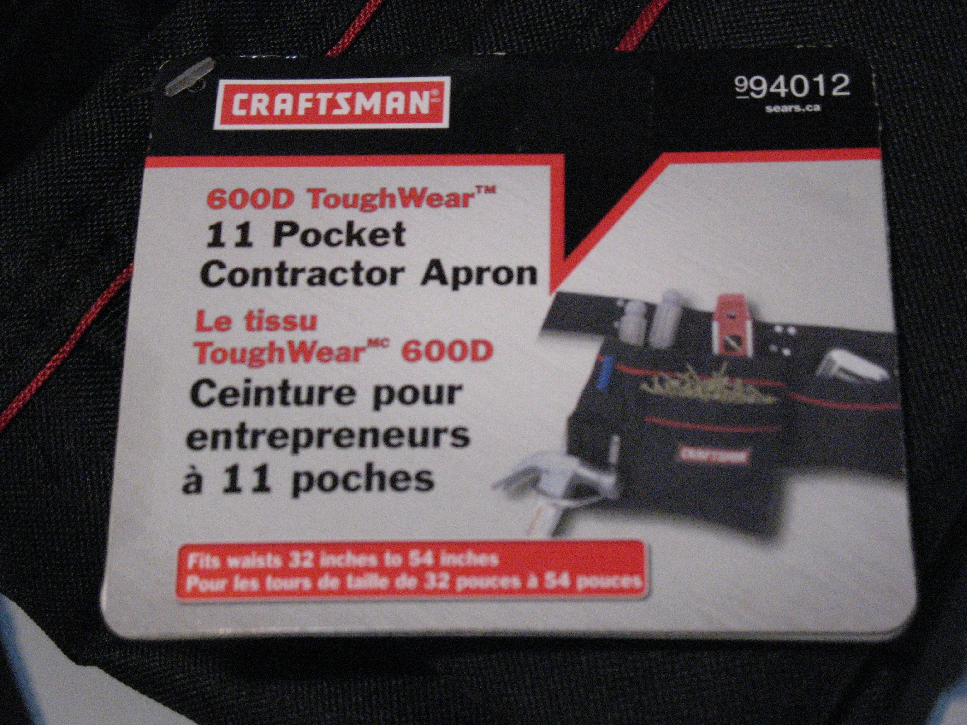 Craftsman 11 Pocket Contractor Apron/Tool Belt, BRAND NEW image indicator(4)