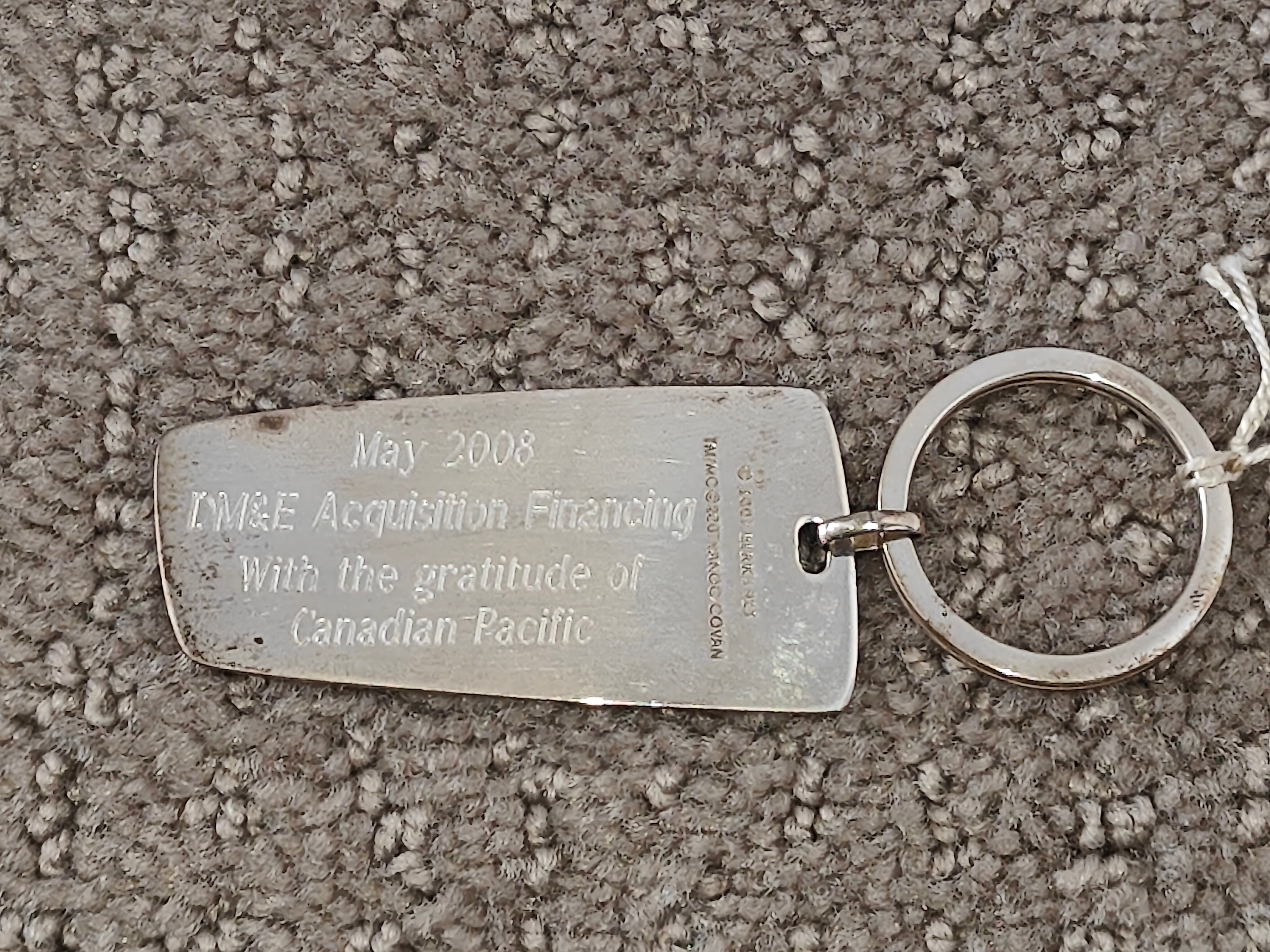Vancouver Olympics CP Rail DM&E Rail Birks Silver 925 Keychain - photo 4
