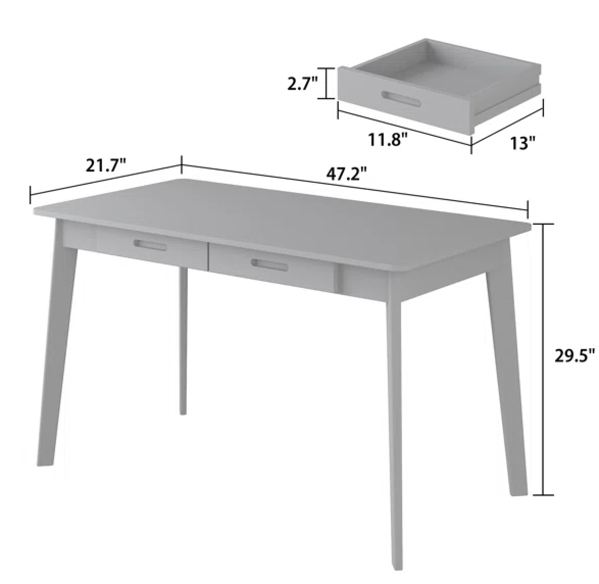 Wooden office desk - photo 4