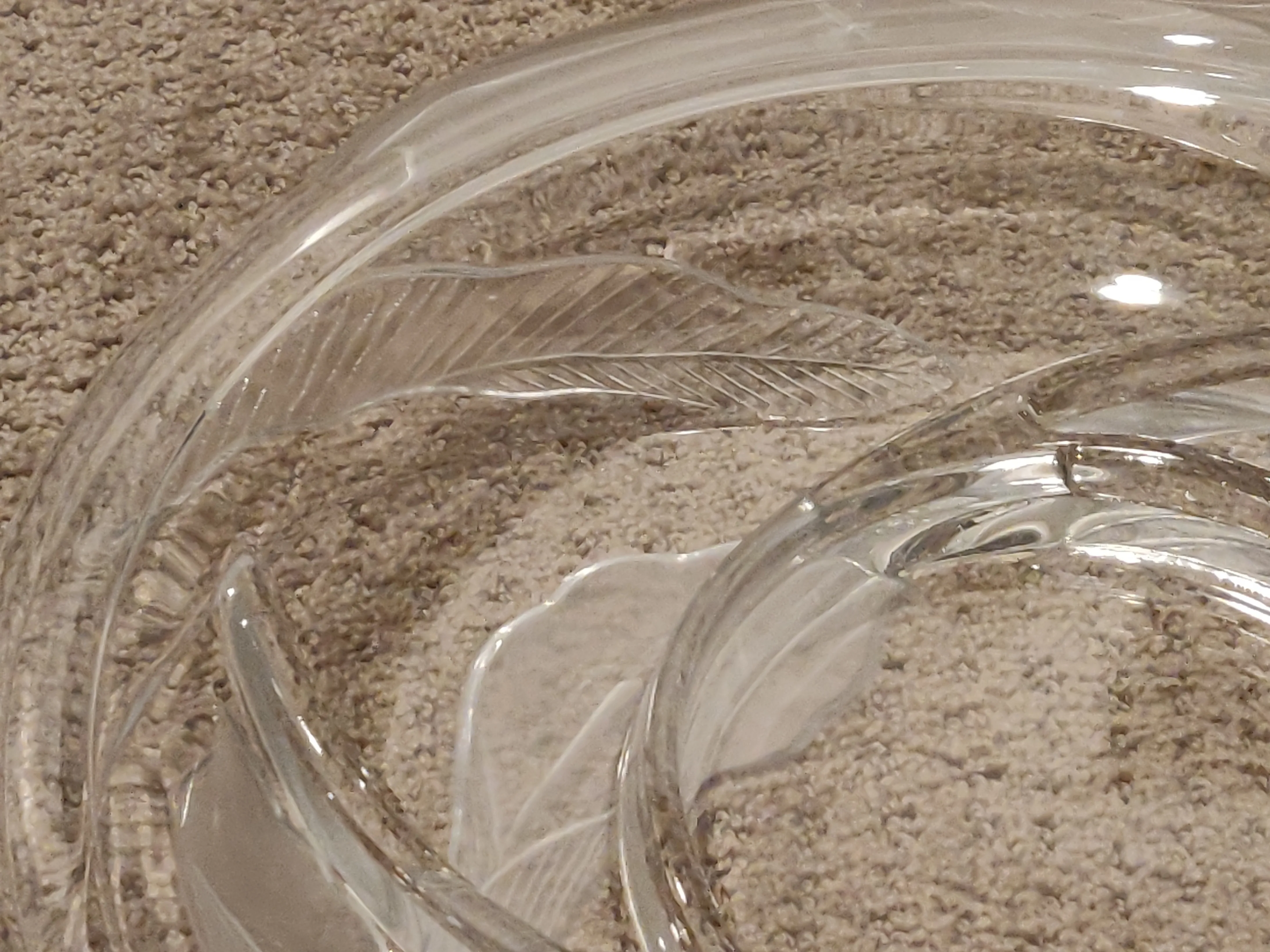 Clear Glass Round 4 Sectional Serving Platter Dish / Tray - 13" image indicator(4)