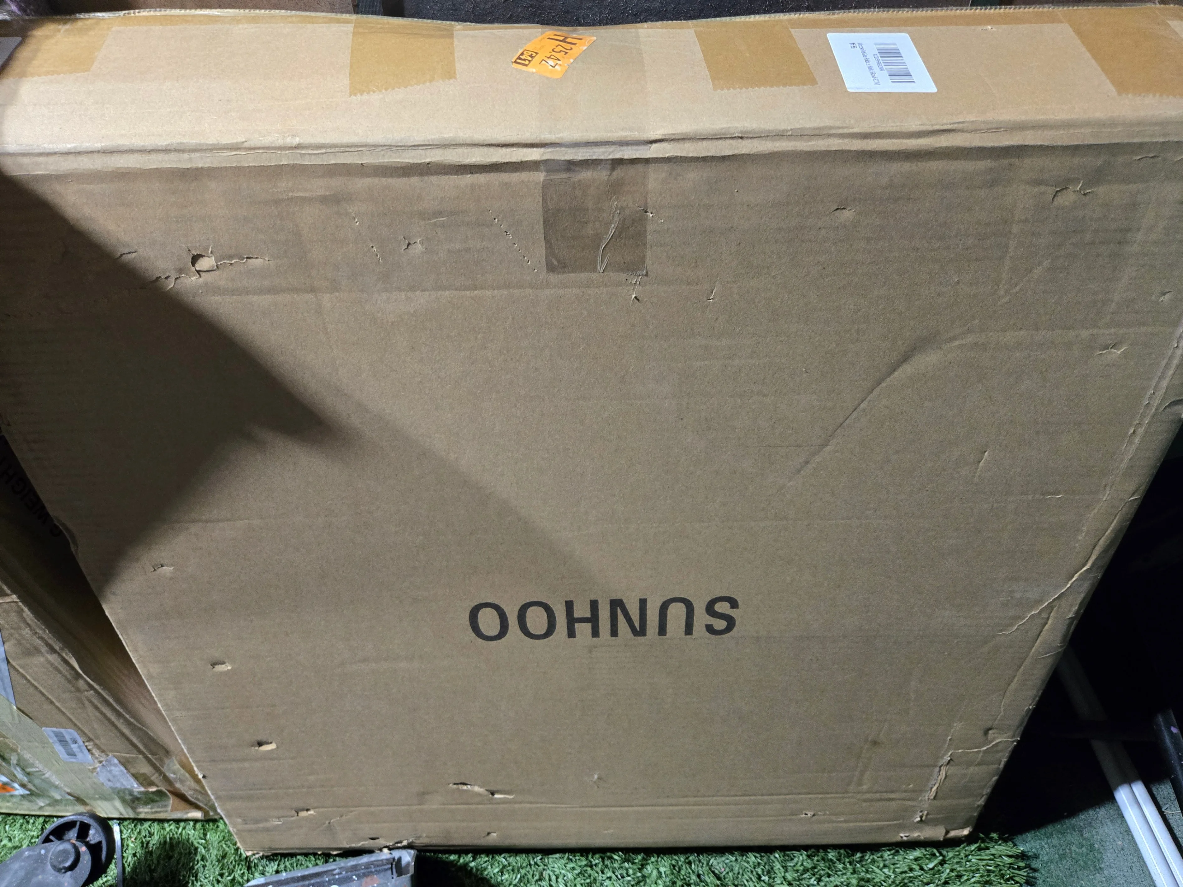 SUNHOO 5Panel Folding Fence – Natural Wood, 2x2ft, new in box image indicator(5)