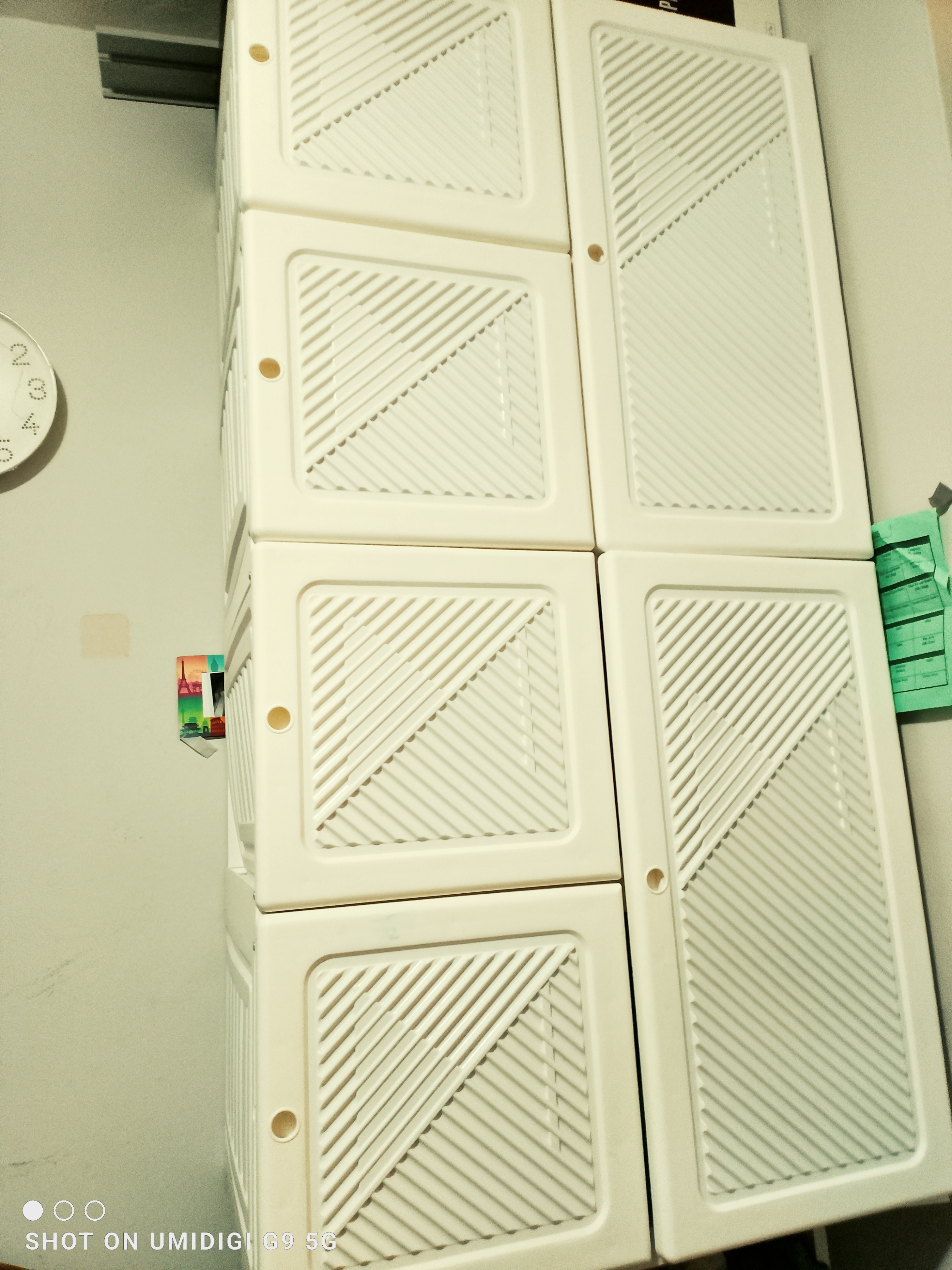 Portable Wardrobe Cabinet Foldable Plastic Clothes Storage - photo 2