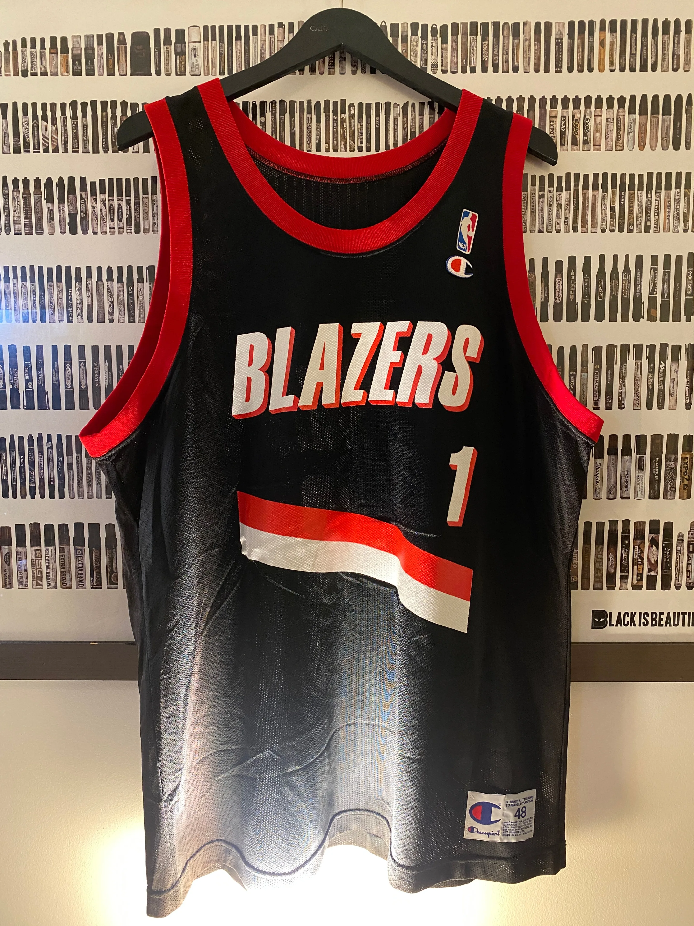 Champion - Portland Trail Blazers Rod Strickland jersey (1992) thumbnail