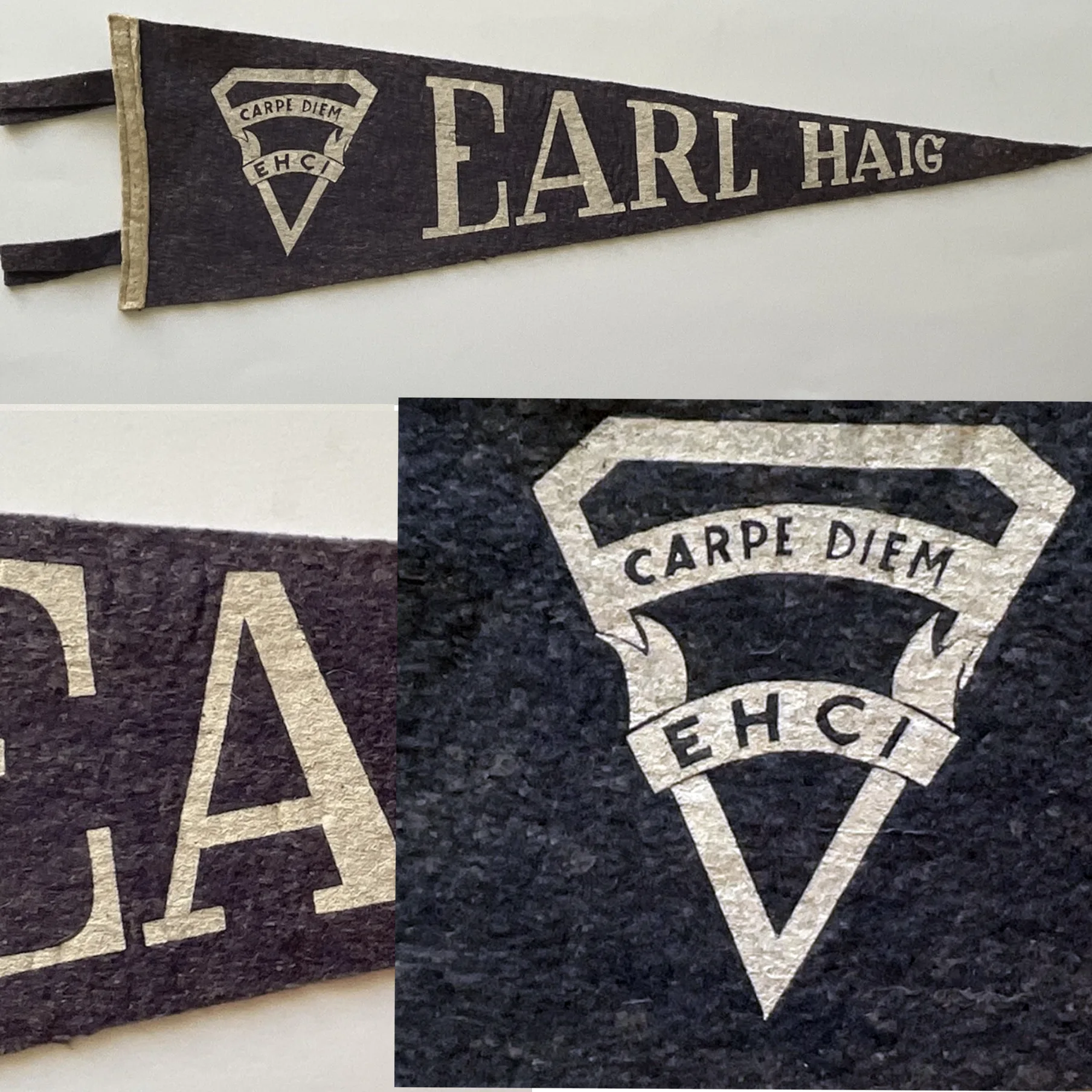 Earl Haig Secondary School - Vintage Collegiate Pennant (1940s) thumbnail