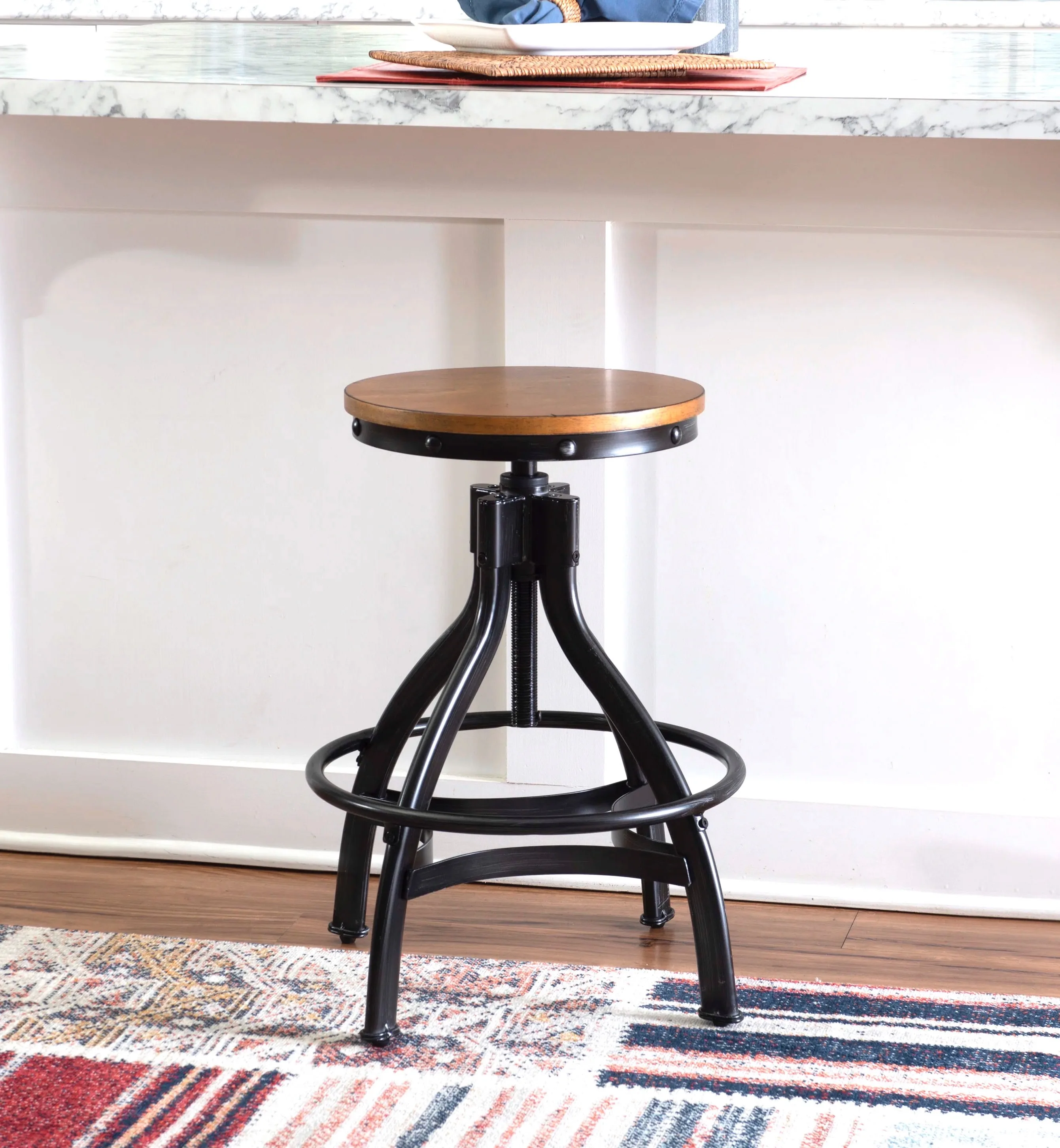 SINGLE Industrial Bar Stool thumbnail