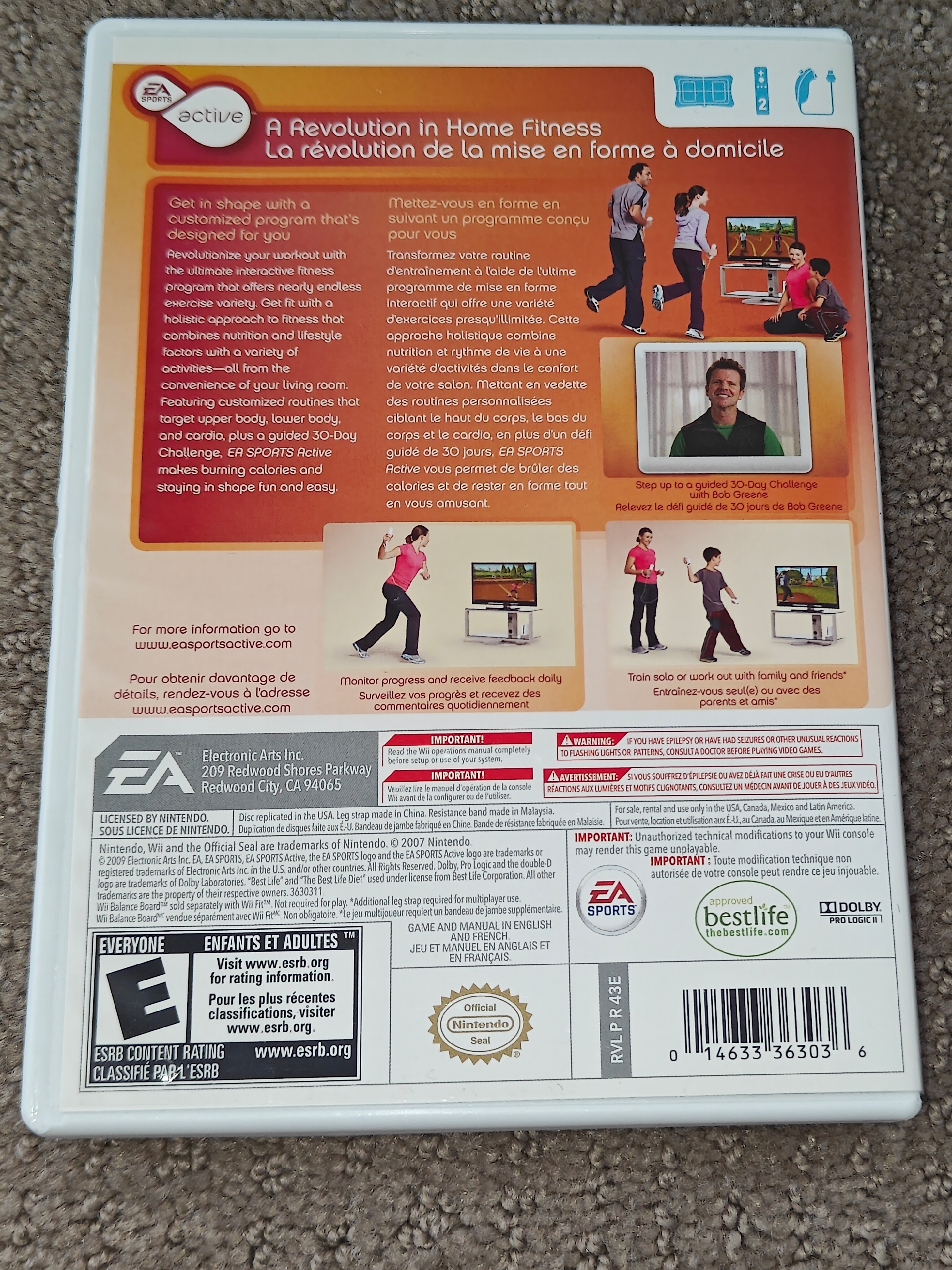 EA Sports Active Personal Trainer Video Game for Nintendo Wii - photo 5