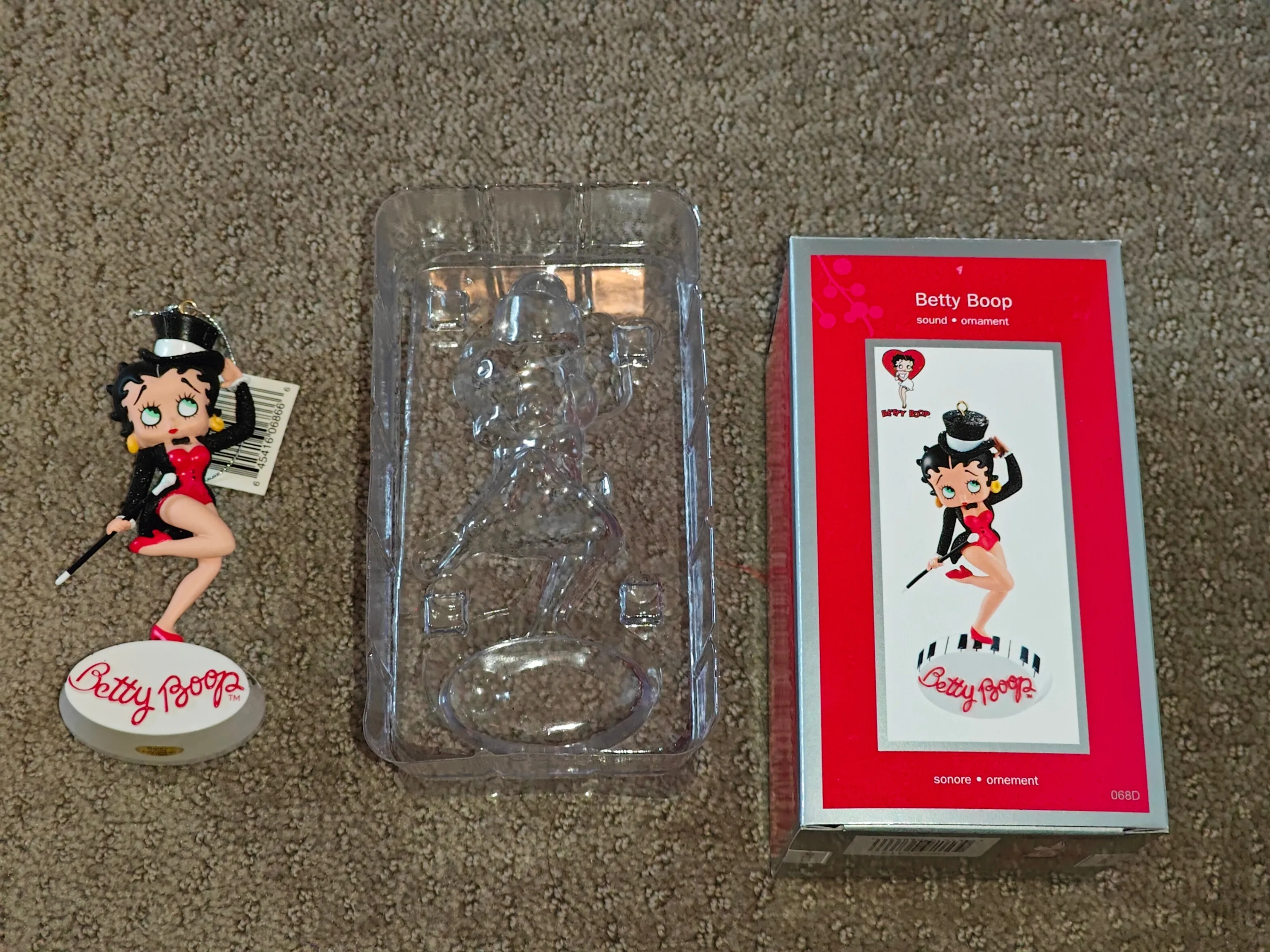 Betty Boop Carlton Christmas Ornament Sonore Dancing on a Piano thumbnail