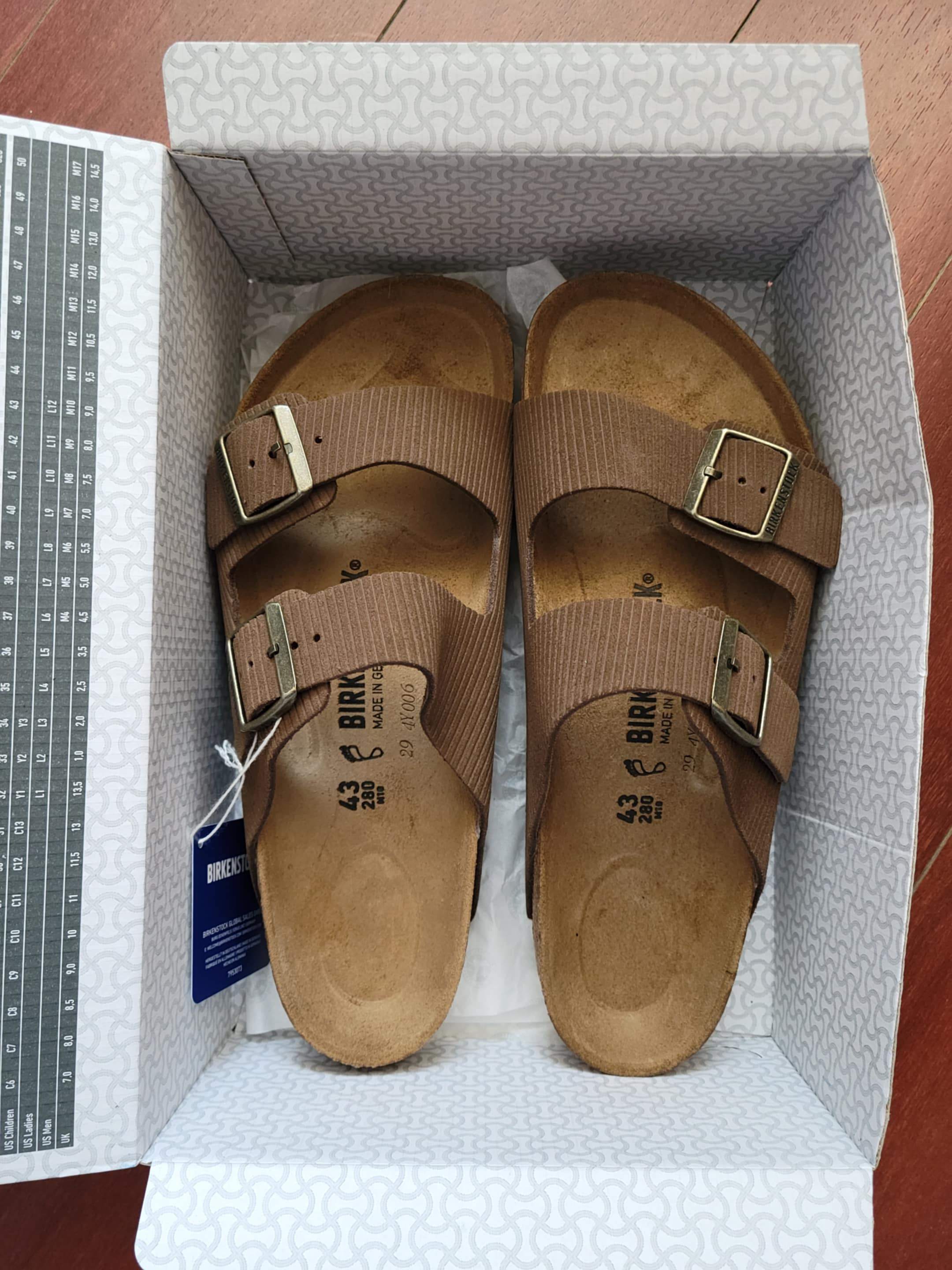 Birkenstock Arizona Suede Leather Embossed - Corduroy Dark Tea - photo 2