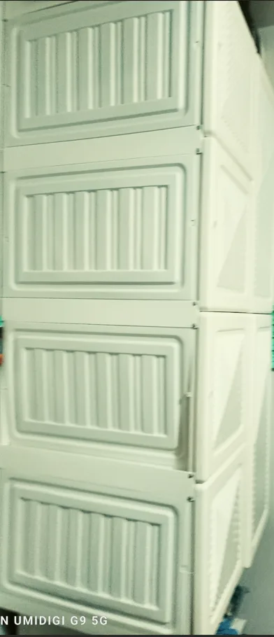 Portable Wardrobe Cabinet Foldable Plastic Clothes Storage thumbnail