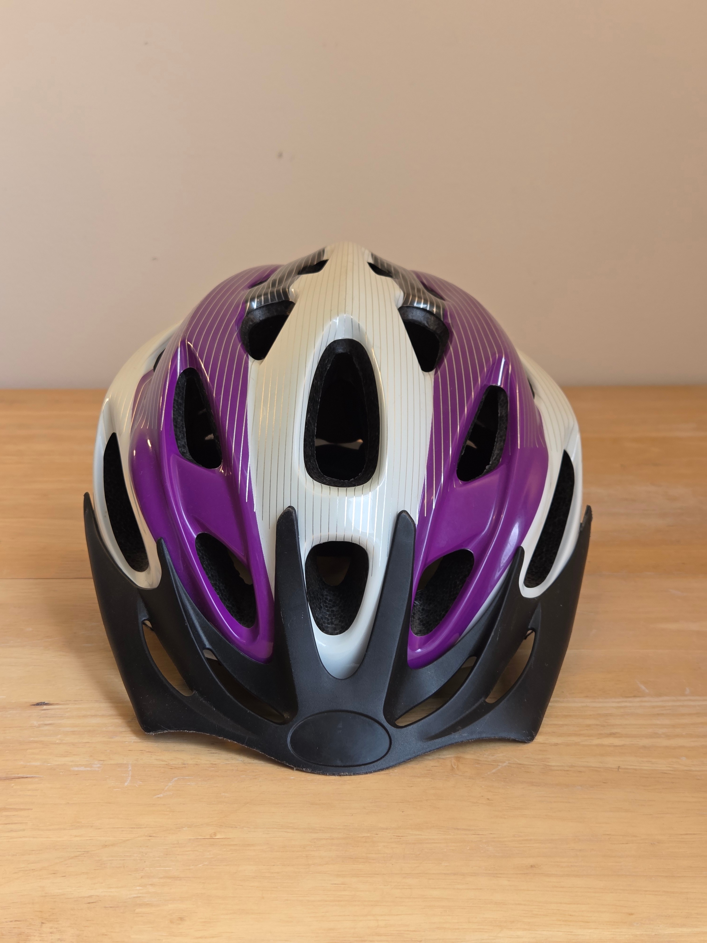 MEC Bike Helmet (S/M), white-purple - photo 5