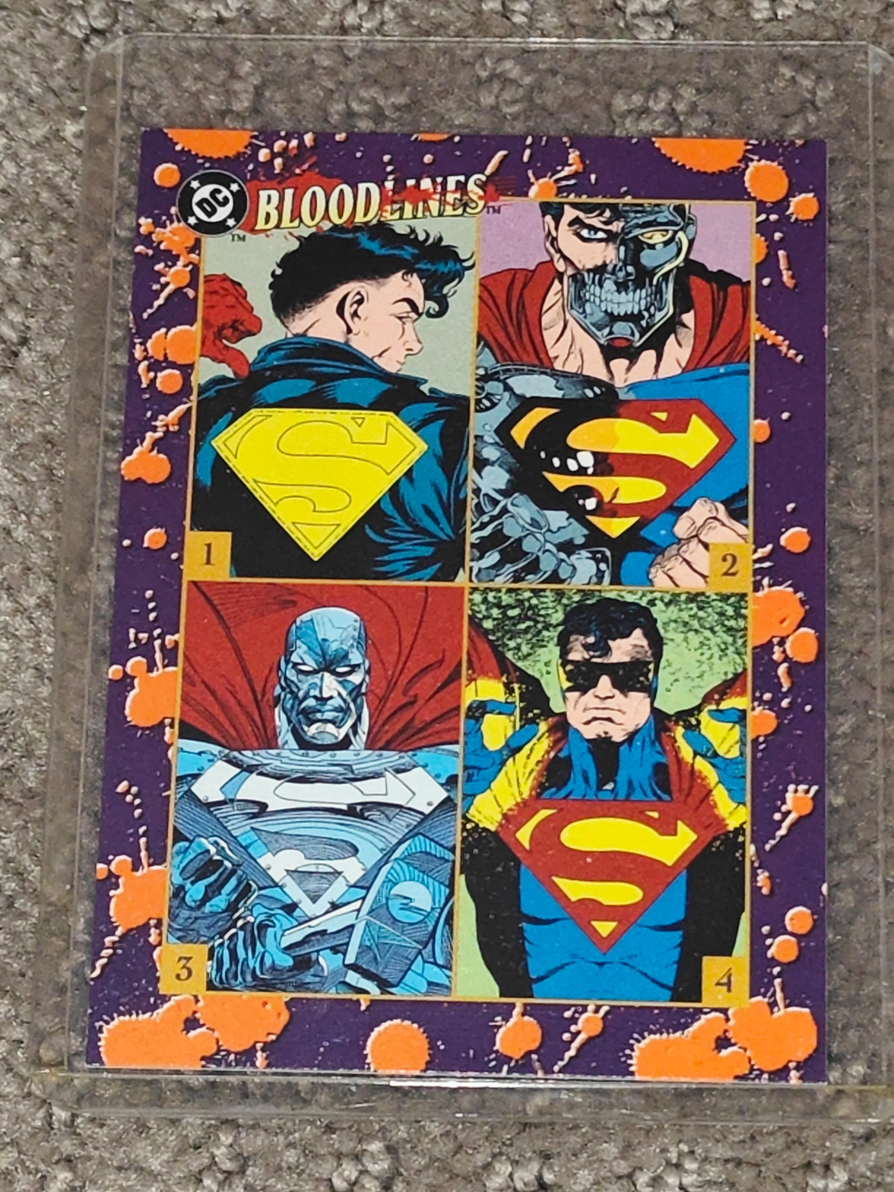 1993 Skybox - DC Comics Bloodlines Superman Trading Card thumbnail