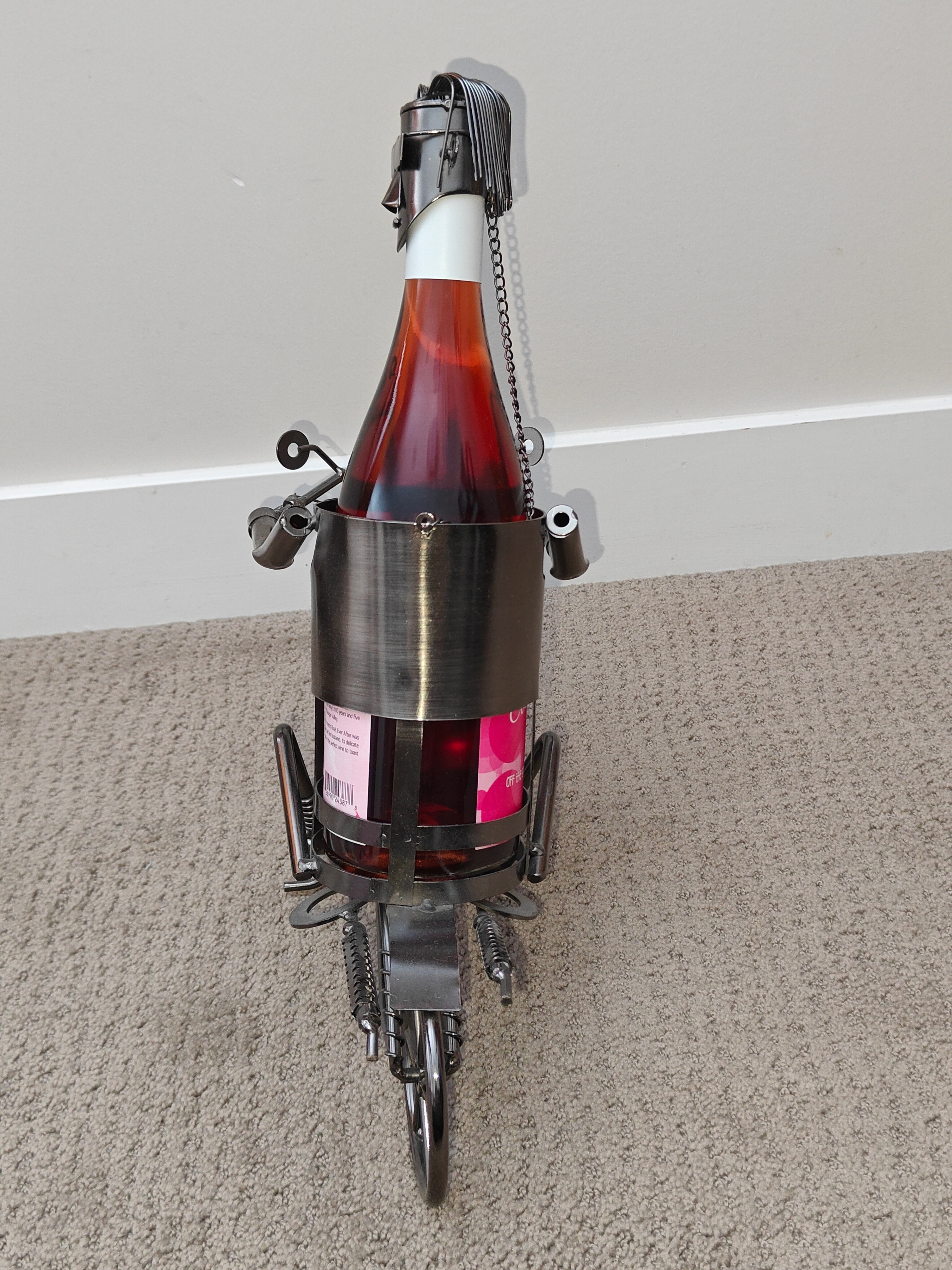 Art Metal Tabletop Motorcycle Bike Wine Display Rack Holder - photo 4