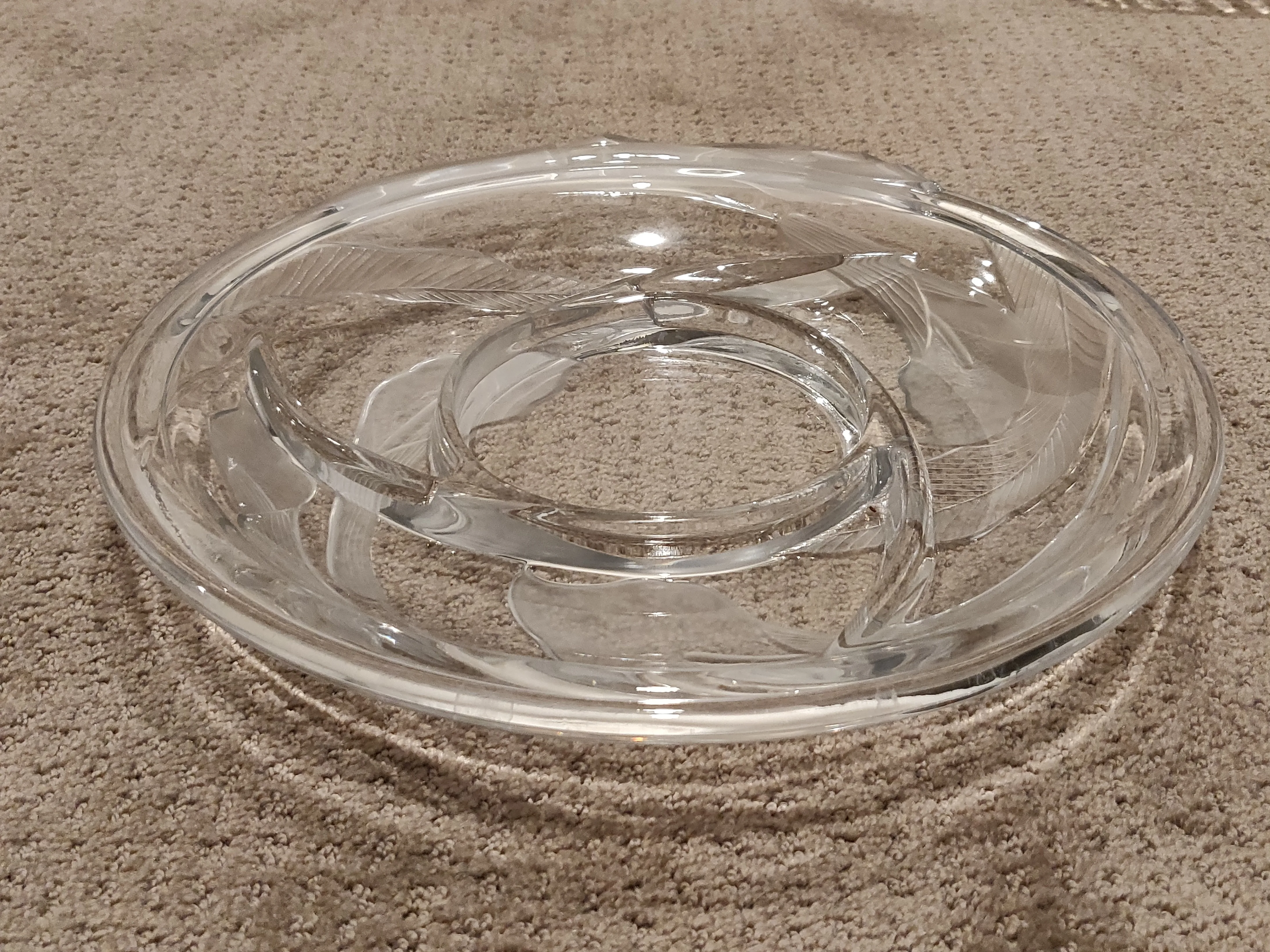 Clear Glass Round 4 Sectional Serving Platter Dish / Tray - 13" image indicator(2)