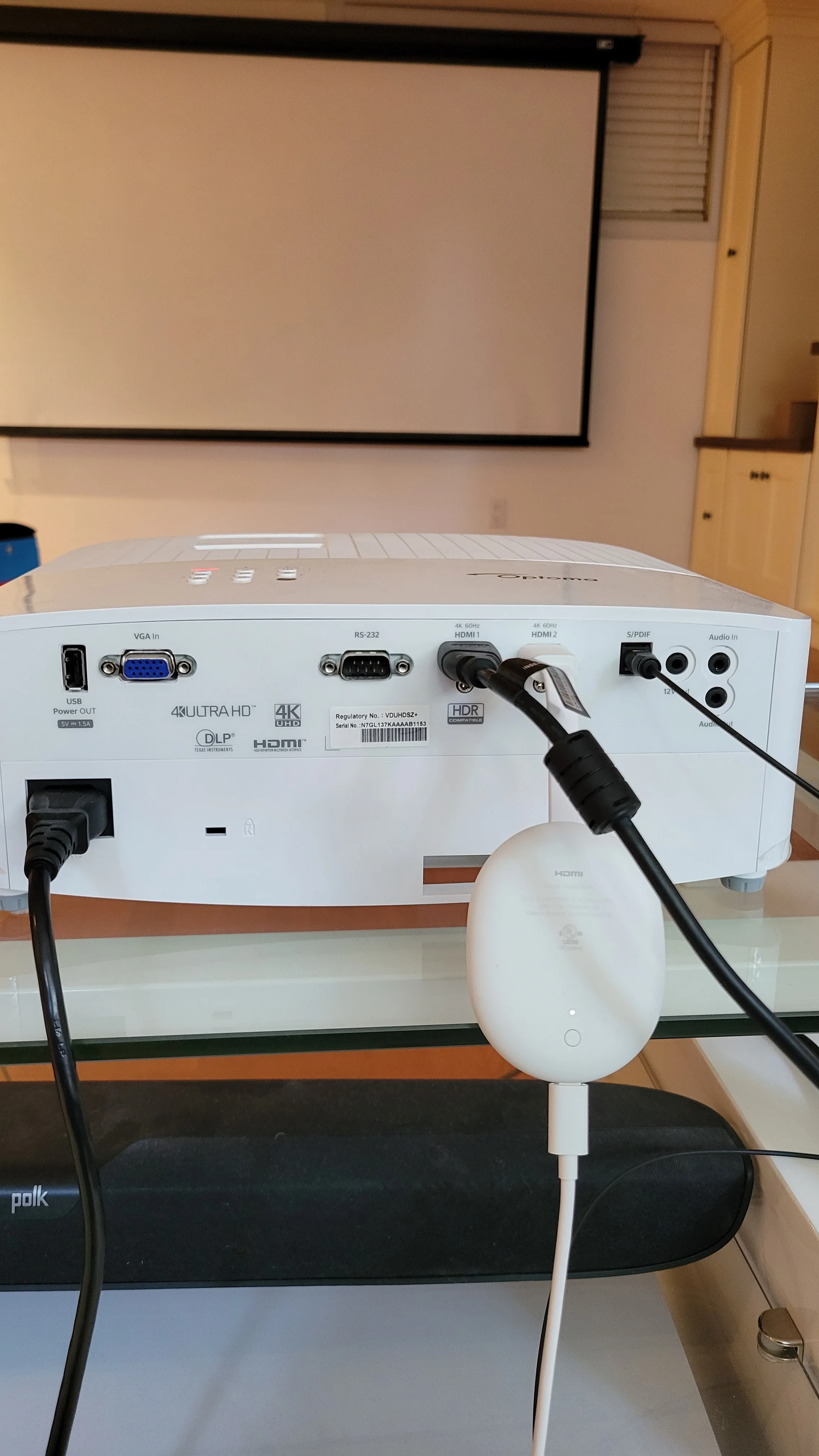 Optoma UHD35 4k Projector image indicator(3)