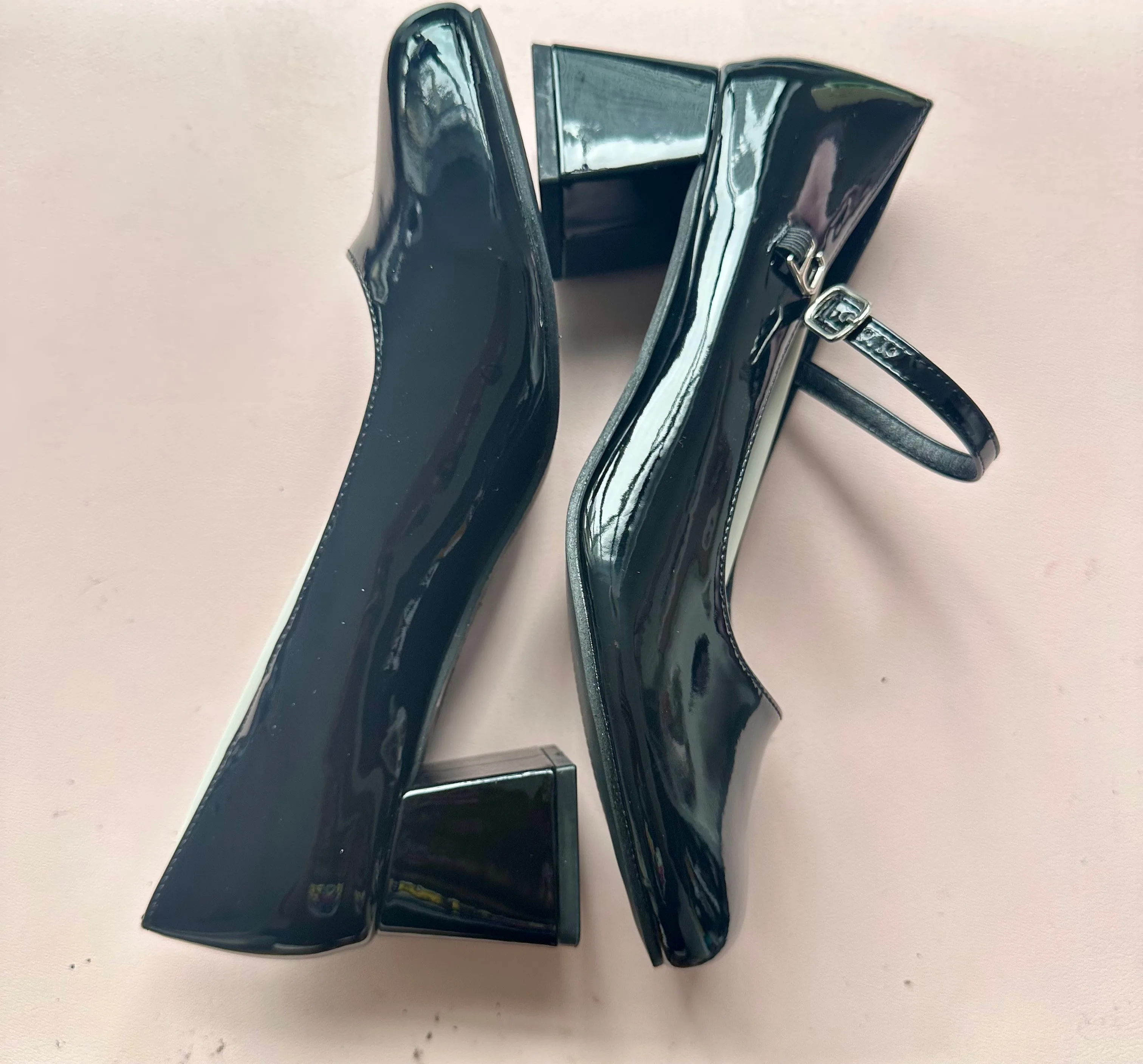 NWT Black Patent Mary Jane Flats | Balletcore Shoes | Size 9 image indicator(2)