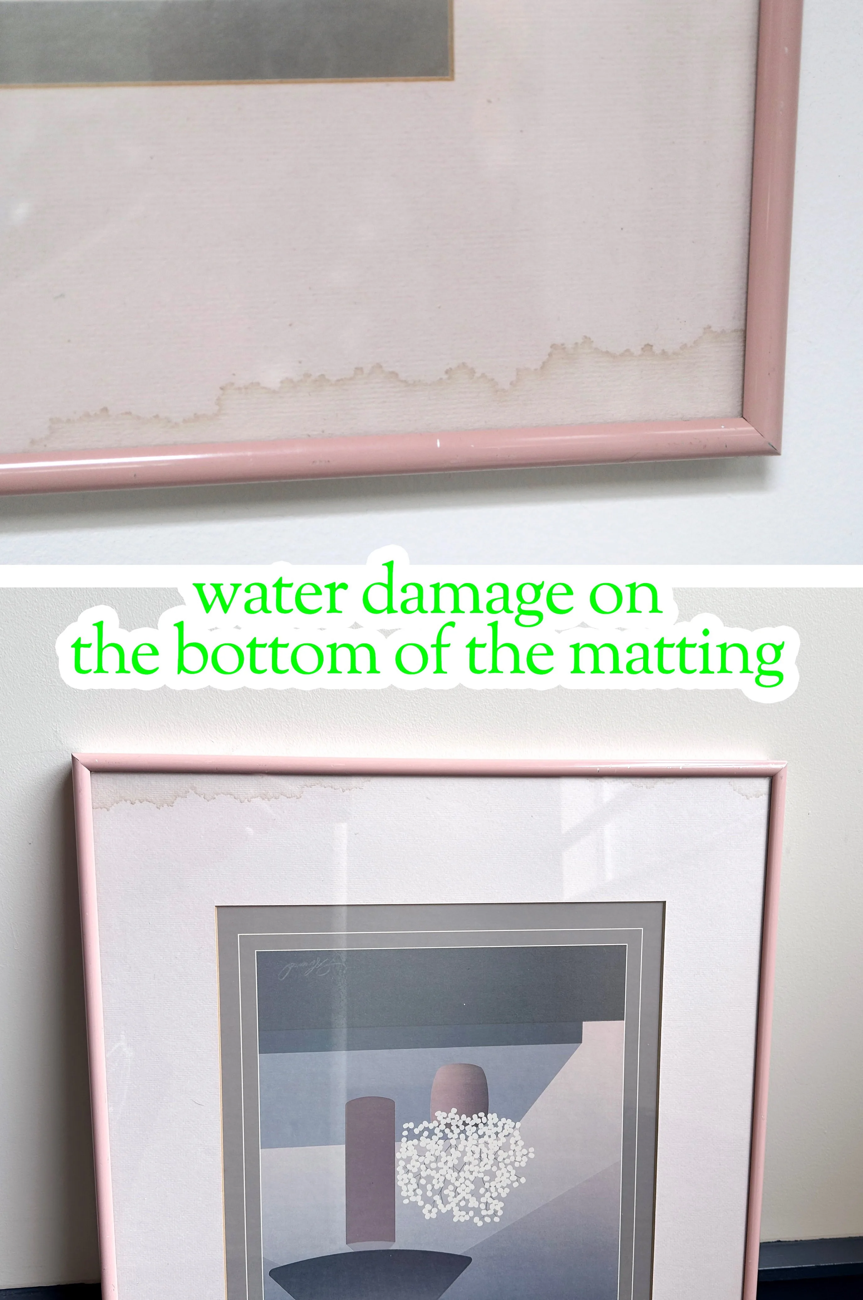 16x12" Pink Metal Framed Lamp & Floral Print by Pierre Girard image indicator(5)