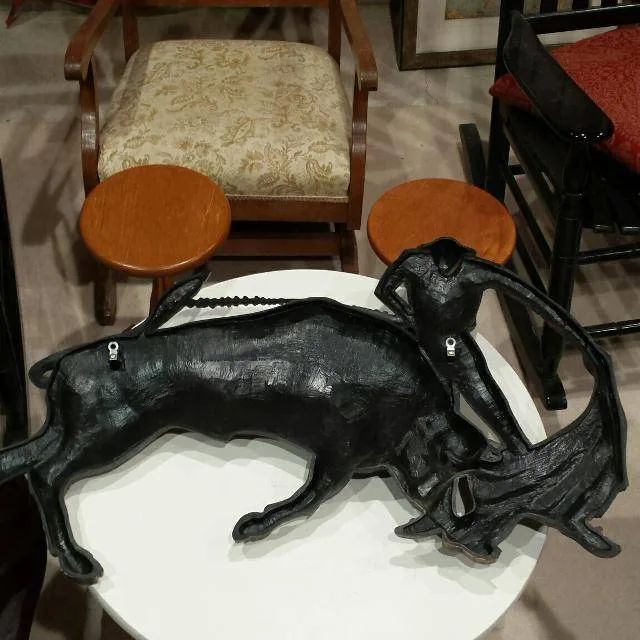 Vintage Coppercraft Bull and Matador Wall Hanging image indicator(2)