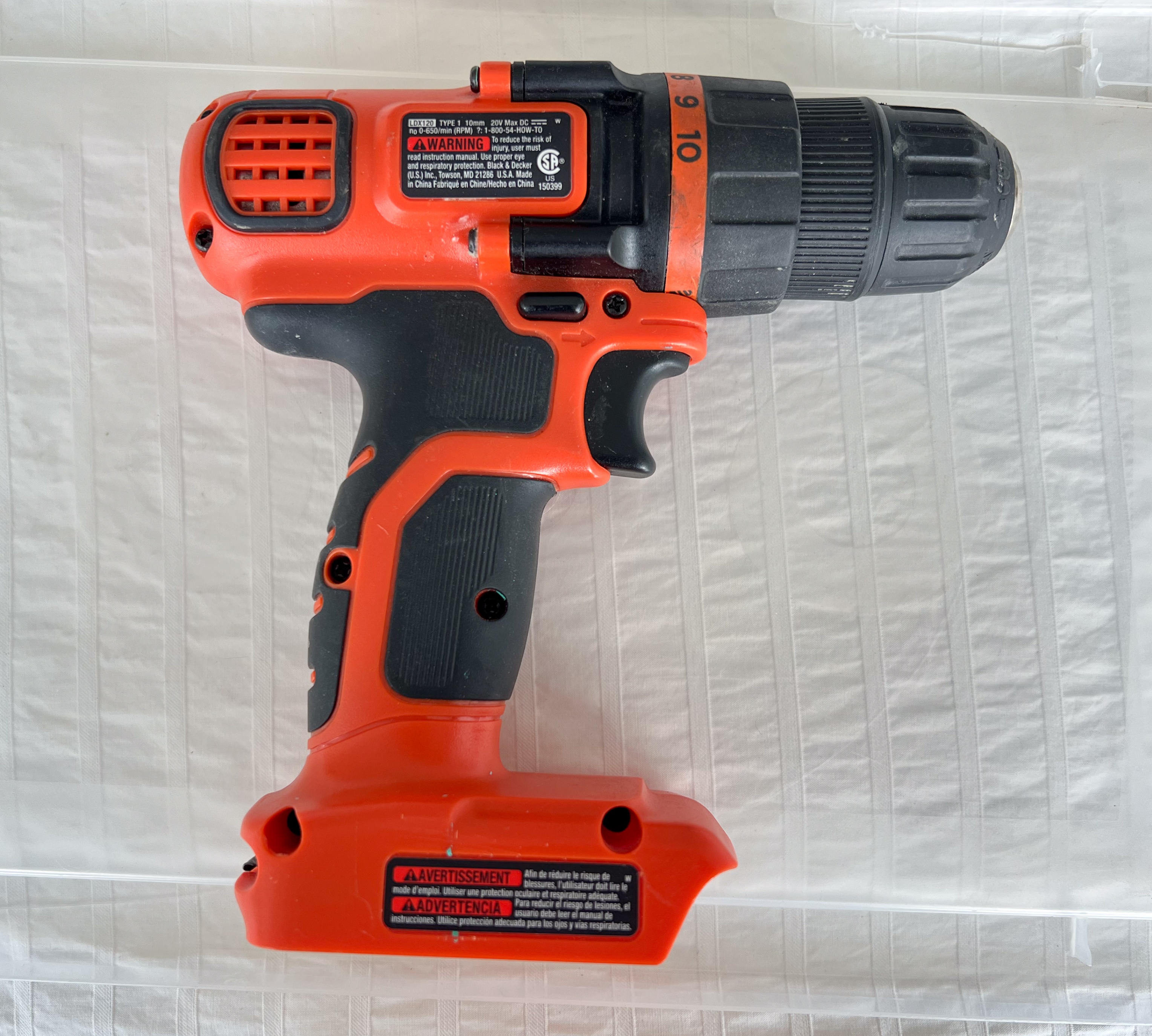 BLACK+DECKER 20V Lithium-Ion Cordless Drill (Tool Only) - photo 2