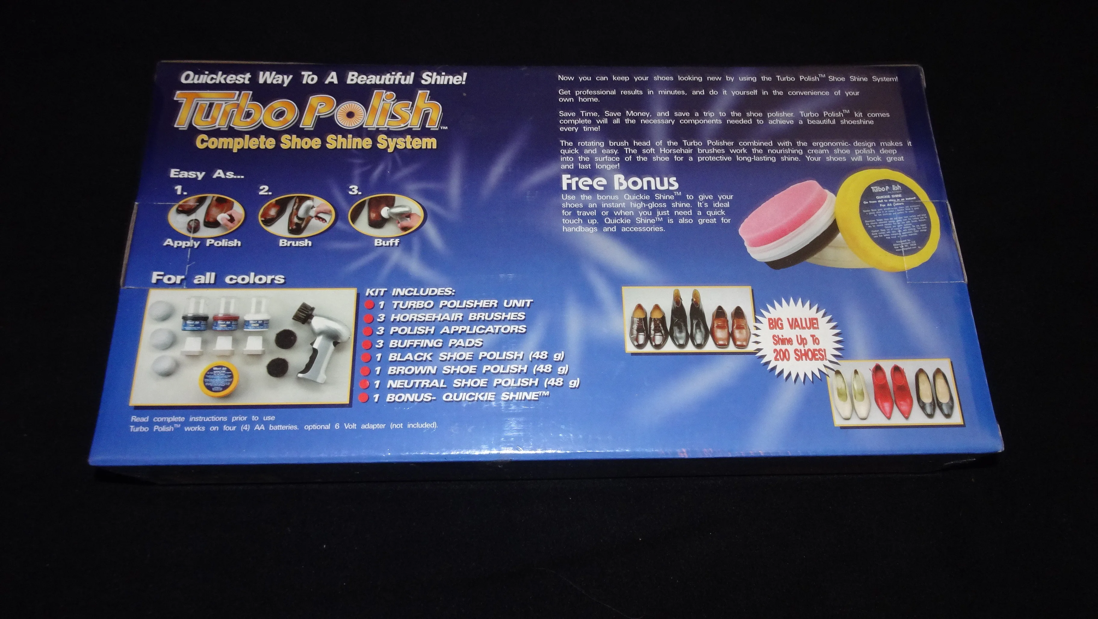 Turbo Polish Shoe Shine System   Brand NEW image indicator(4)