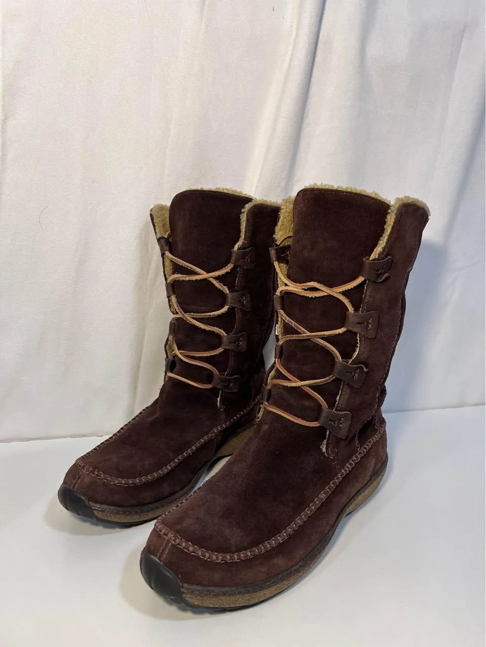Timberland Fauna Moccasin Boots Lace Up 15378 Size 8.5 Women's thumbnail