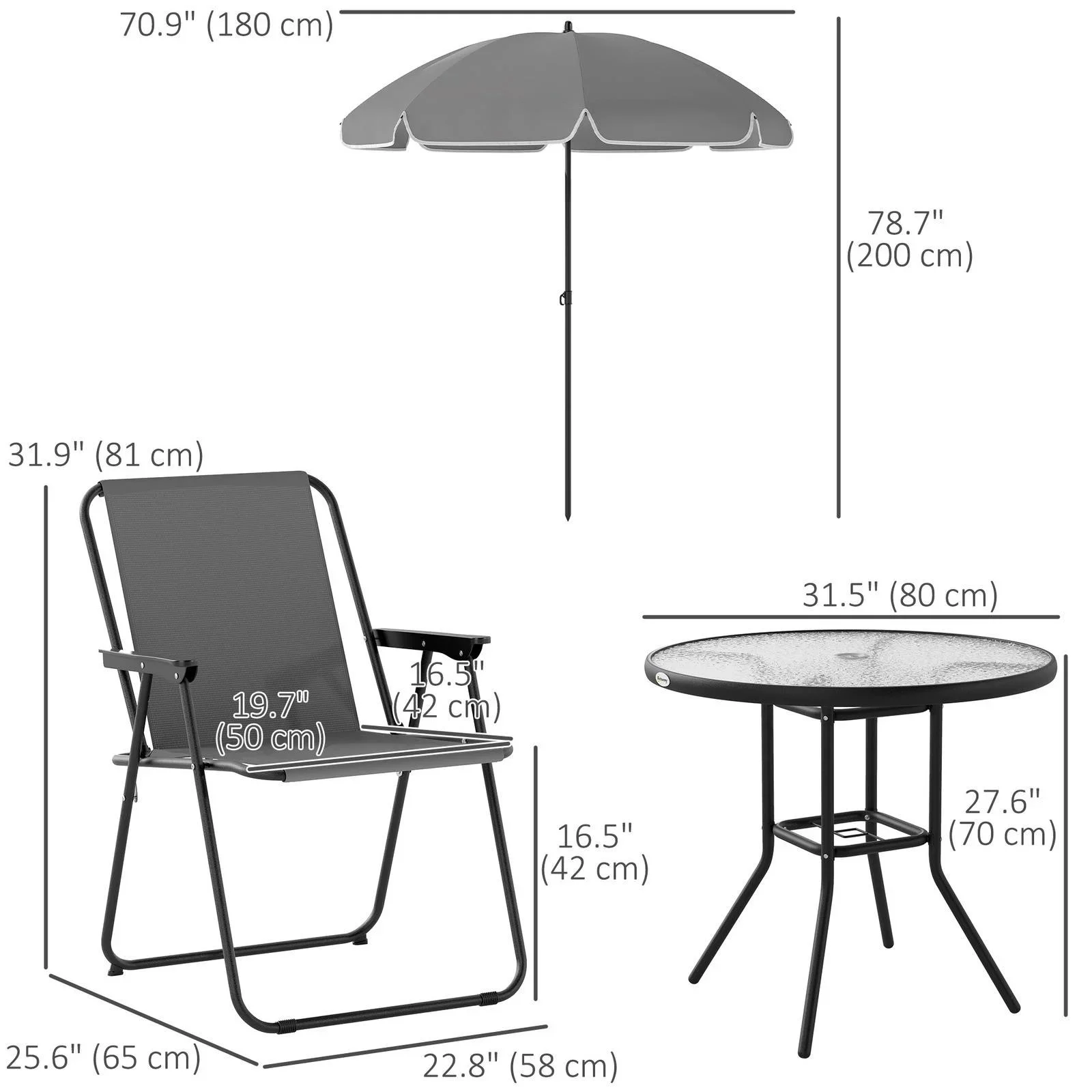 Outsunny 6 Pieces Patio Dining Set - photo 5