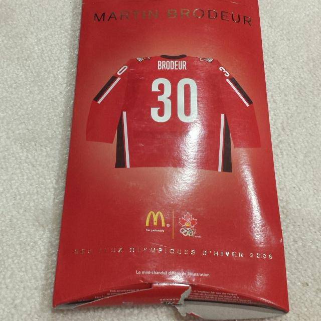 Martin Brodeur 2006 McDonald’s Canada Olympic Mini Jersey
