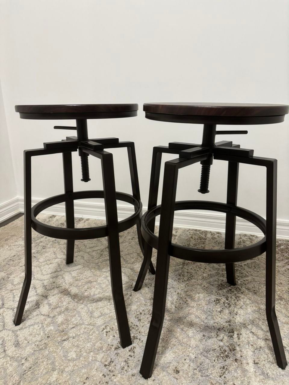 CANVAS Turner Metal Swivel Bar Stool Adjustable Height - photo 2