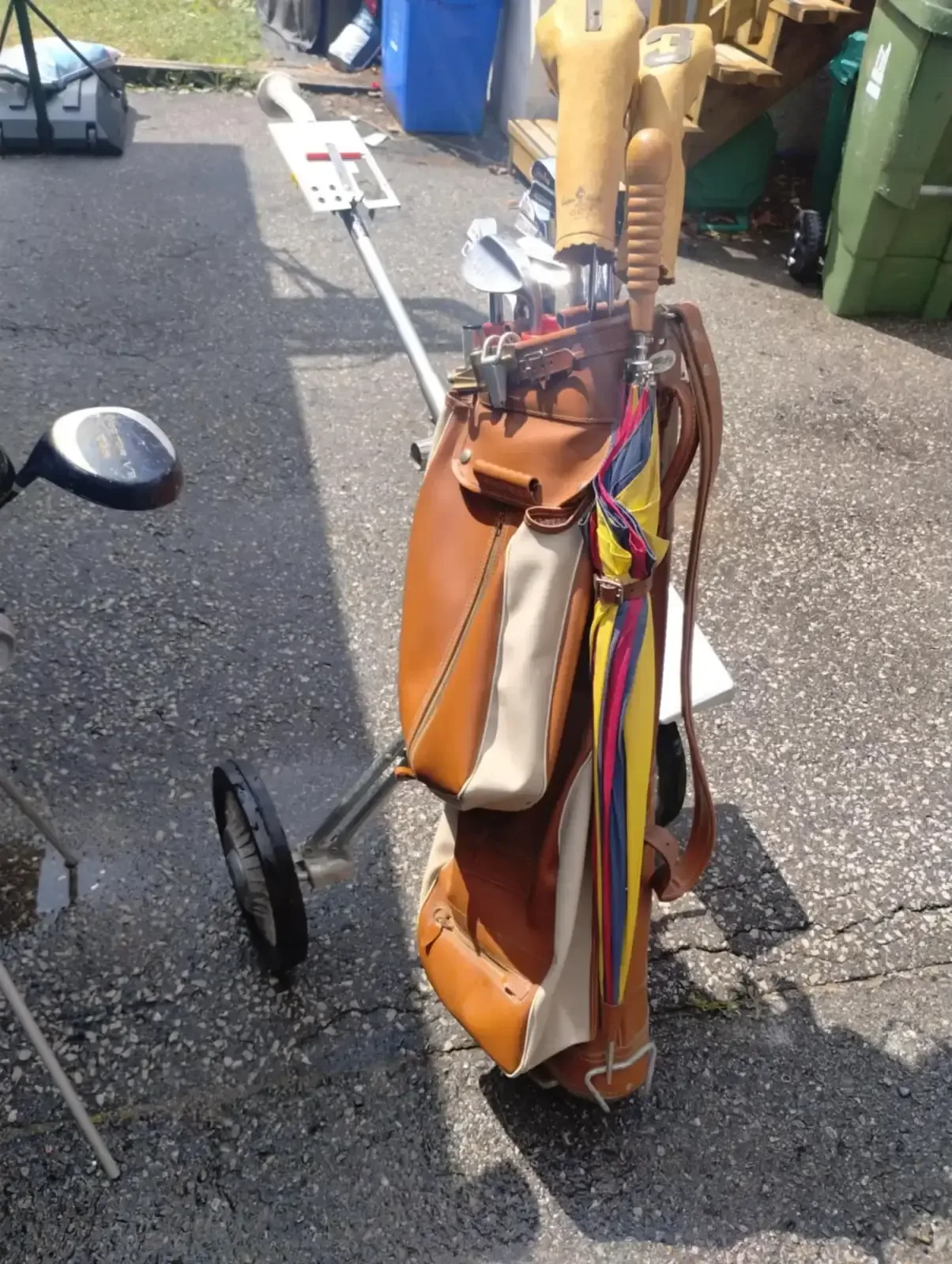 Vintage Club Set Truline Bag (England) Arnold Palmer Golf Cart thumbnail