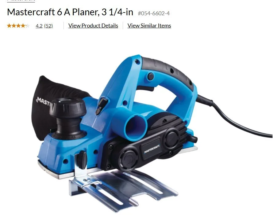 Mastercraft 6 A Planer, 3 1/4-in thumbnail