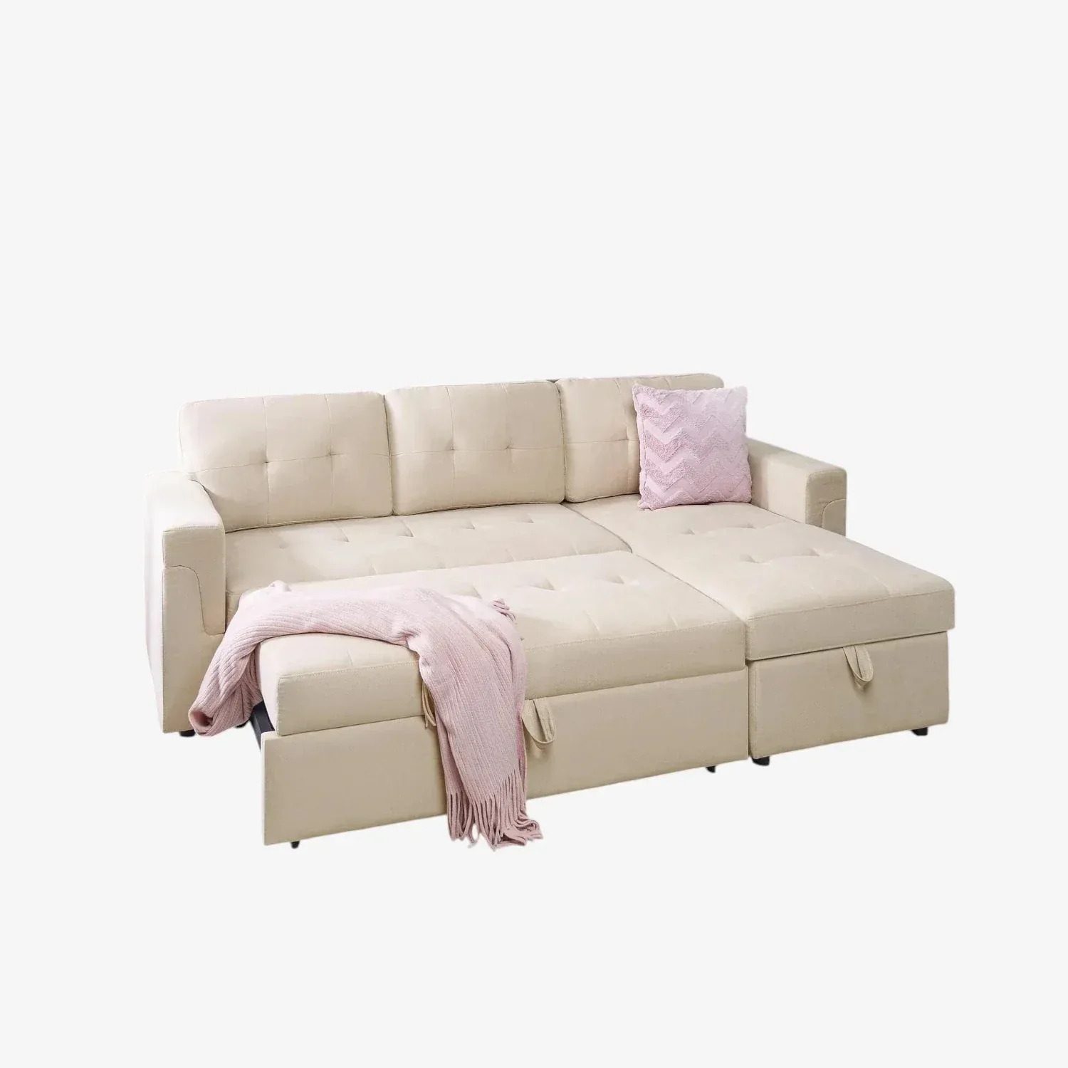 Huge Sale On New Sectional Sofa Bed with Storage Chaise thumbnail