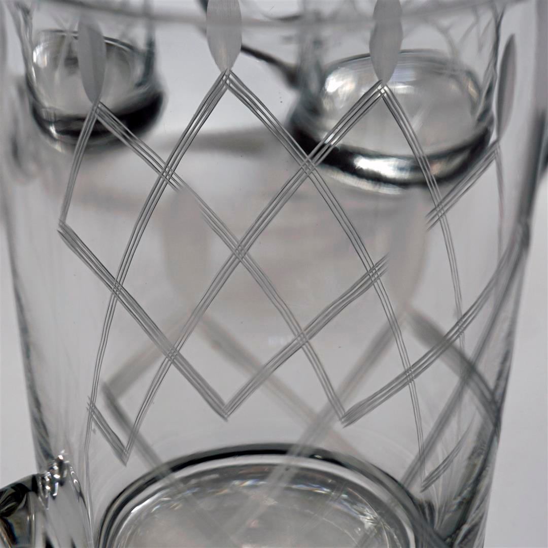 Set of 4 Vintage Crystal Beer Mugs - $100 NOS - photo 4