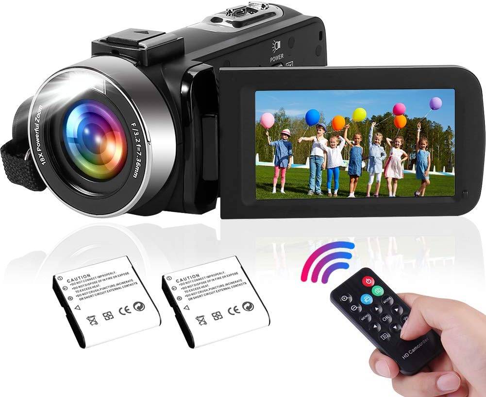 AteEco 2.7K Camcorder: 42MP Flip Screen Vlogging Powerhouse