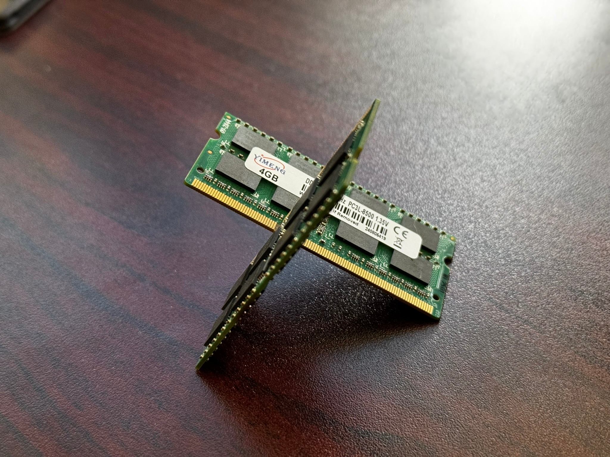 2x4GB Transcend Laptop RAM Sticks PC3L-8500/DDR3-1066MHz SO-DIMM - photo 4