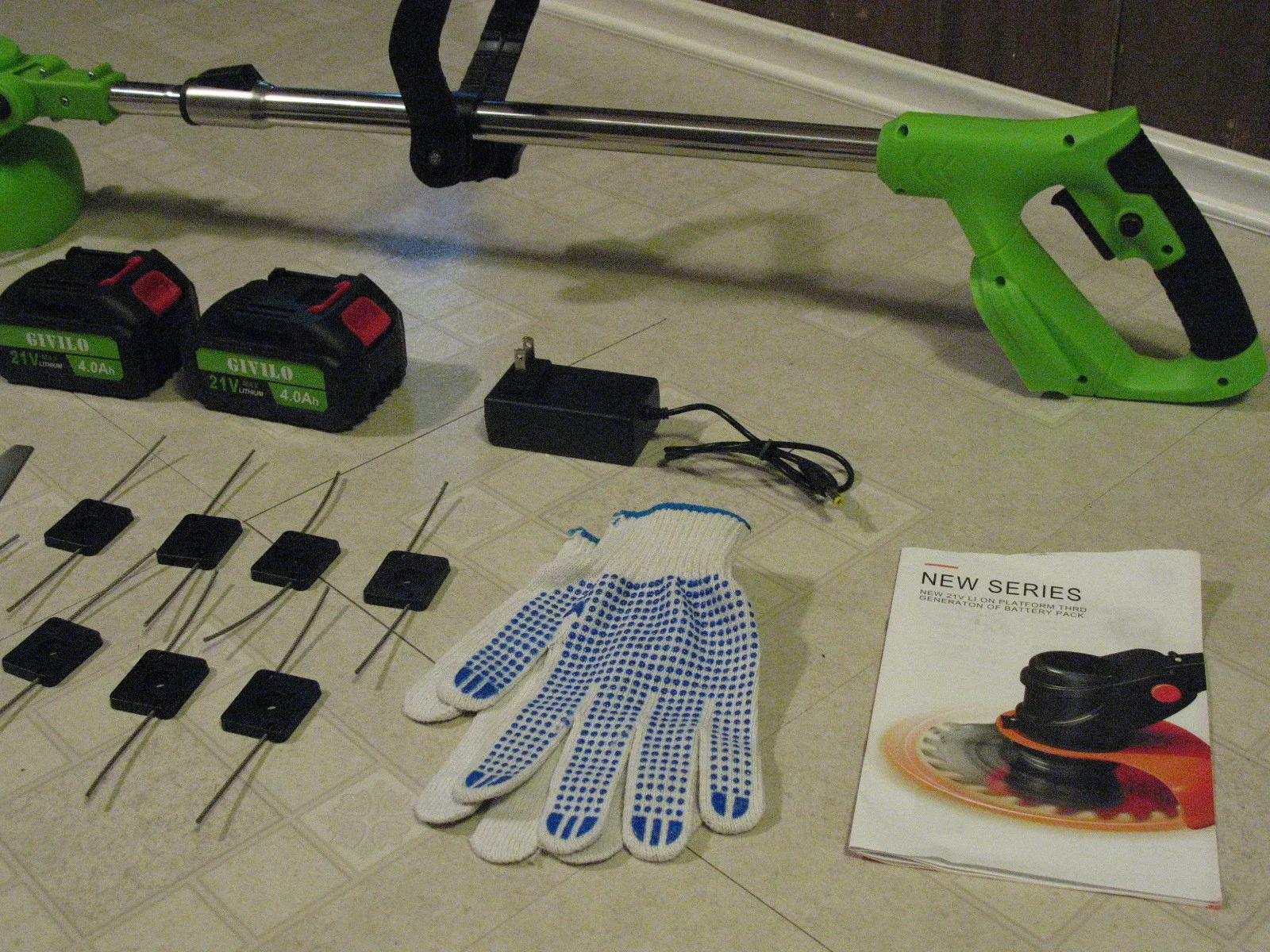 21 Volt Cordless Grass Trimmer, BRAND NEW image indicator(8)