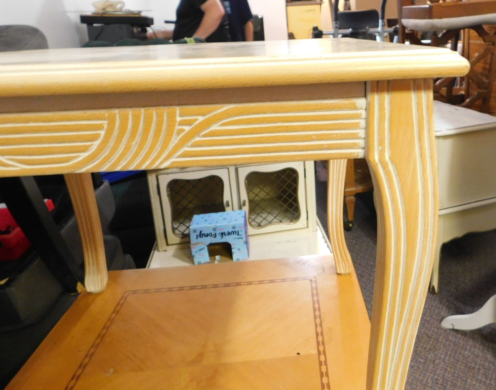 Whitewashed End Table or Coffee Table for Sale - photo 2