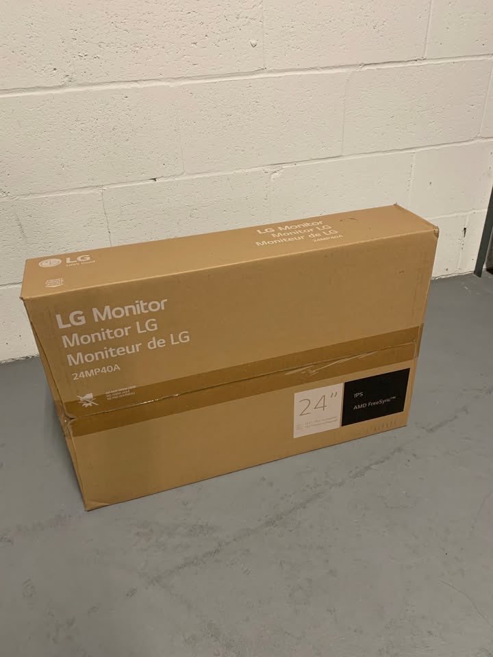 LG monitor brand new in box 24MP40A 1080p 75hz IPS panel - photo 2