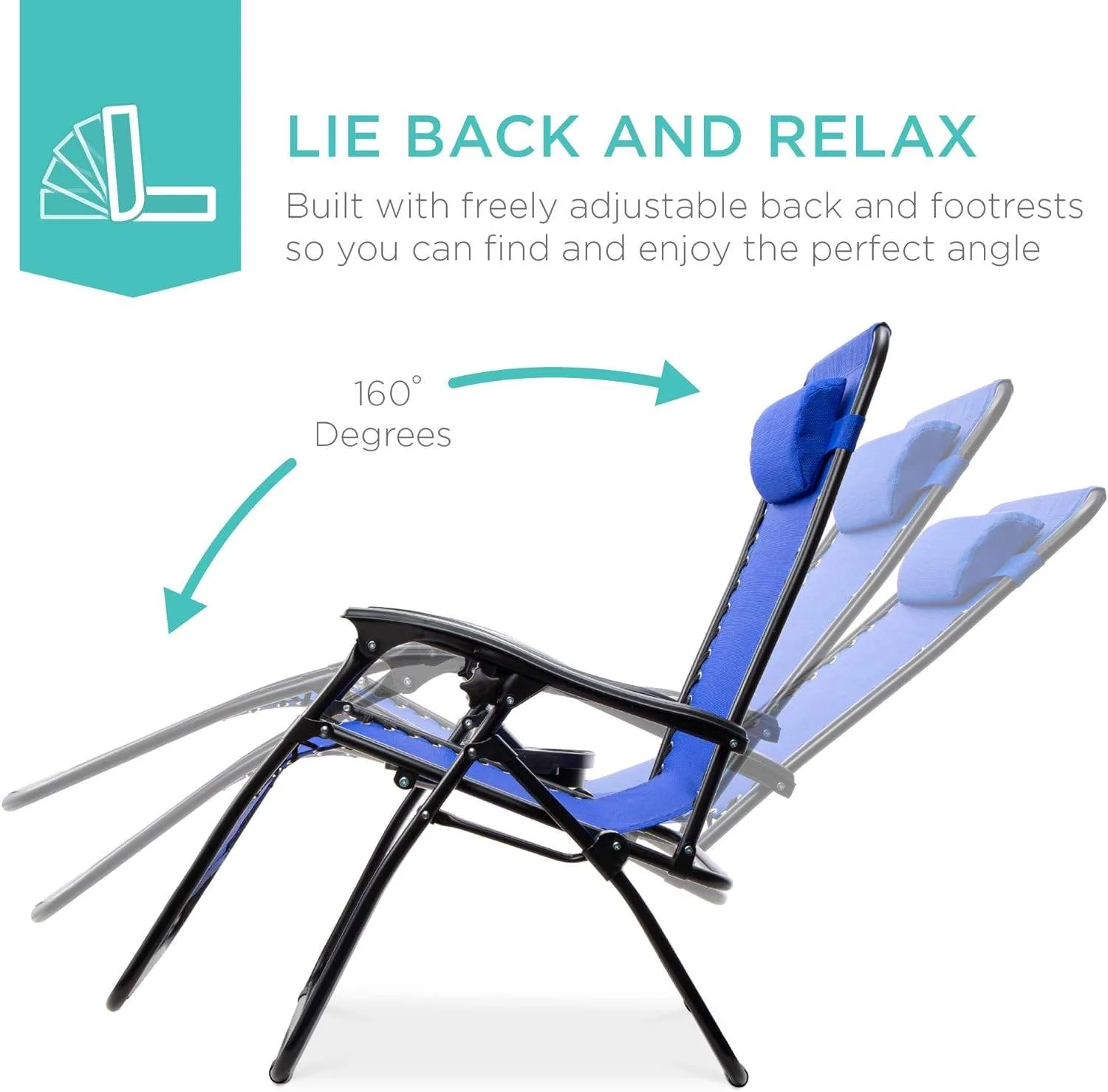 Best Choice Steel‑Mesh Zero‑Gravity Recliner Chair thumbnail