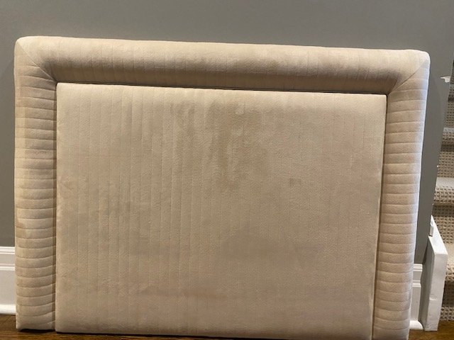 Twin Wall Mount Headboard – Upholstered & Padded – Light Beige - photo 3