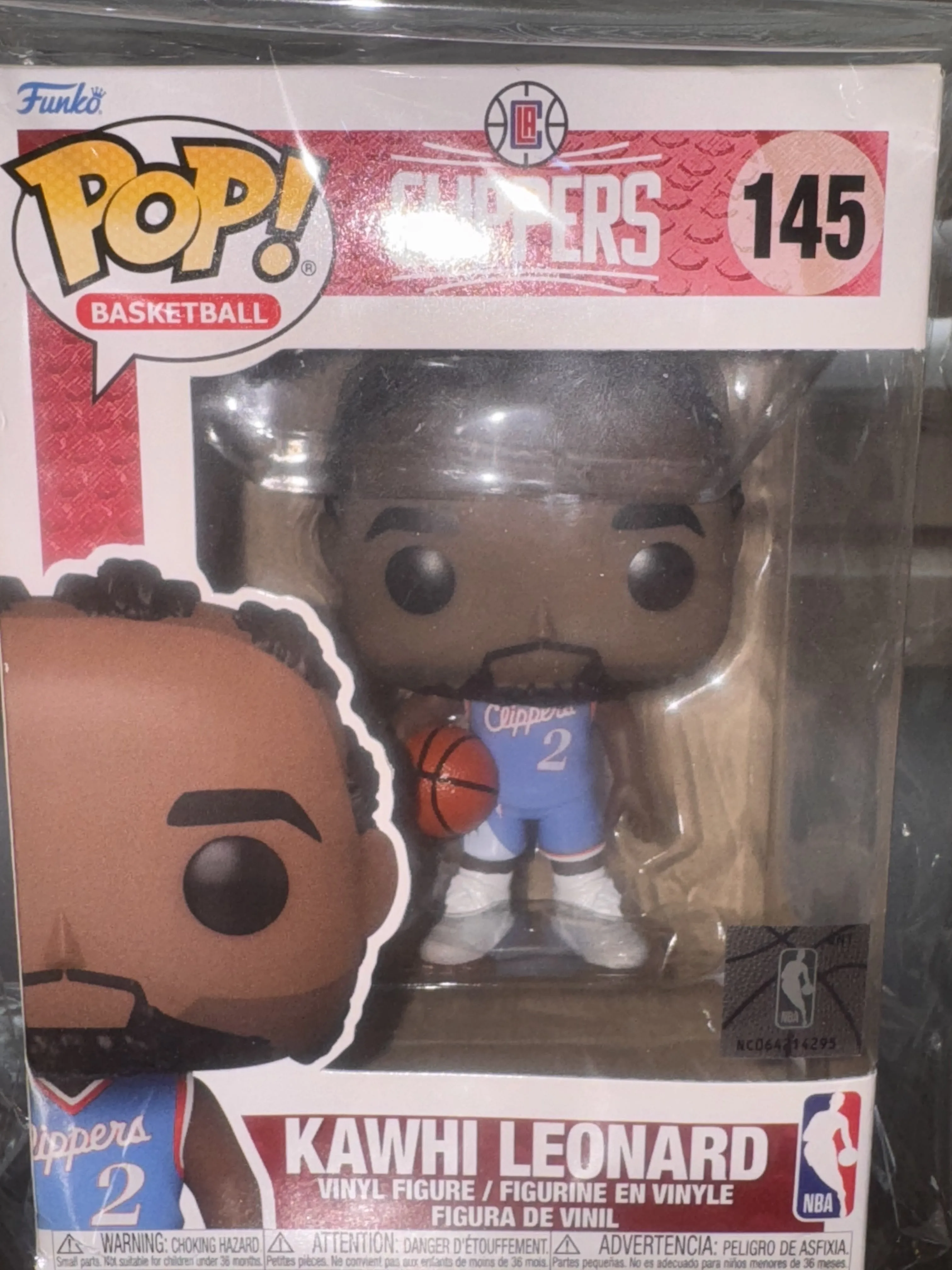 Funko Pop! NBA Kawhi Leonard Clippers #145 thumbnail
