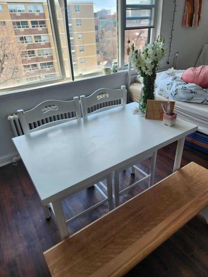 White Table, Dining Table, Office Desk (Ikea) - photo 2