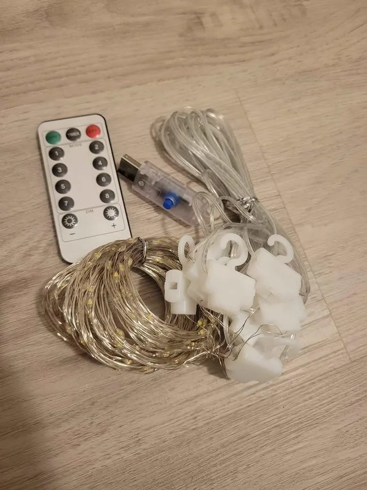 Curtain Lights 9.8ftx9.8ft (3Mx3M) - Warm White image indicator(5)