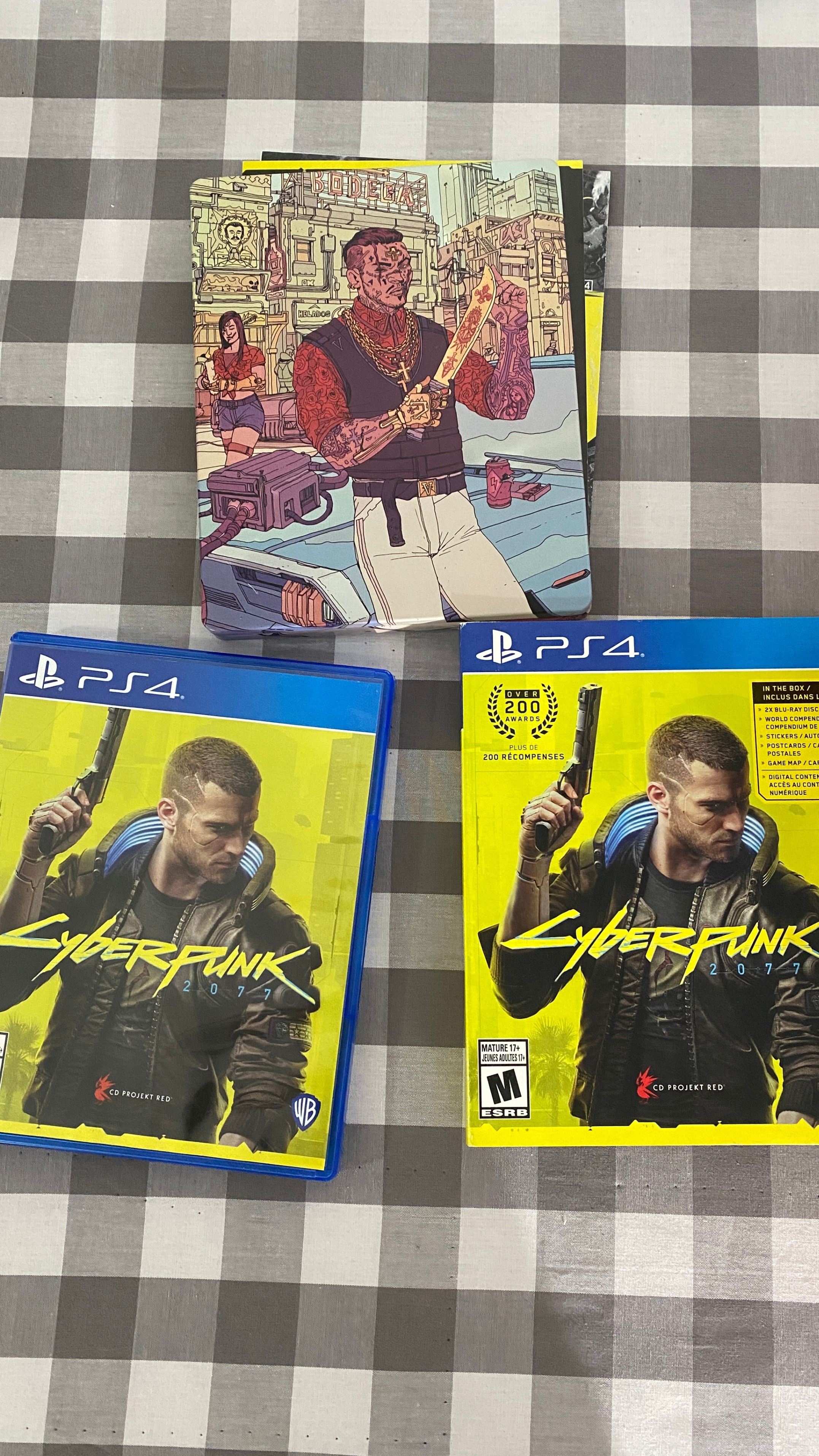 Cyberpunk 2077  ps4 - limited steelbook and discs