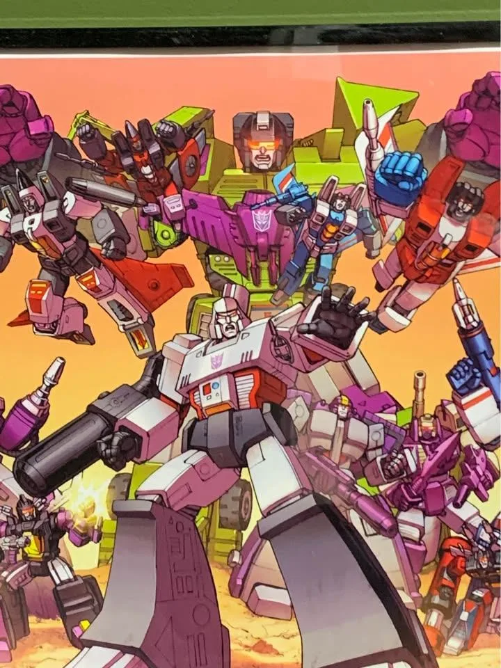 Framed Transformers G1 Decepticons Team Print. Megatron image indicator(4)