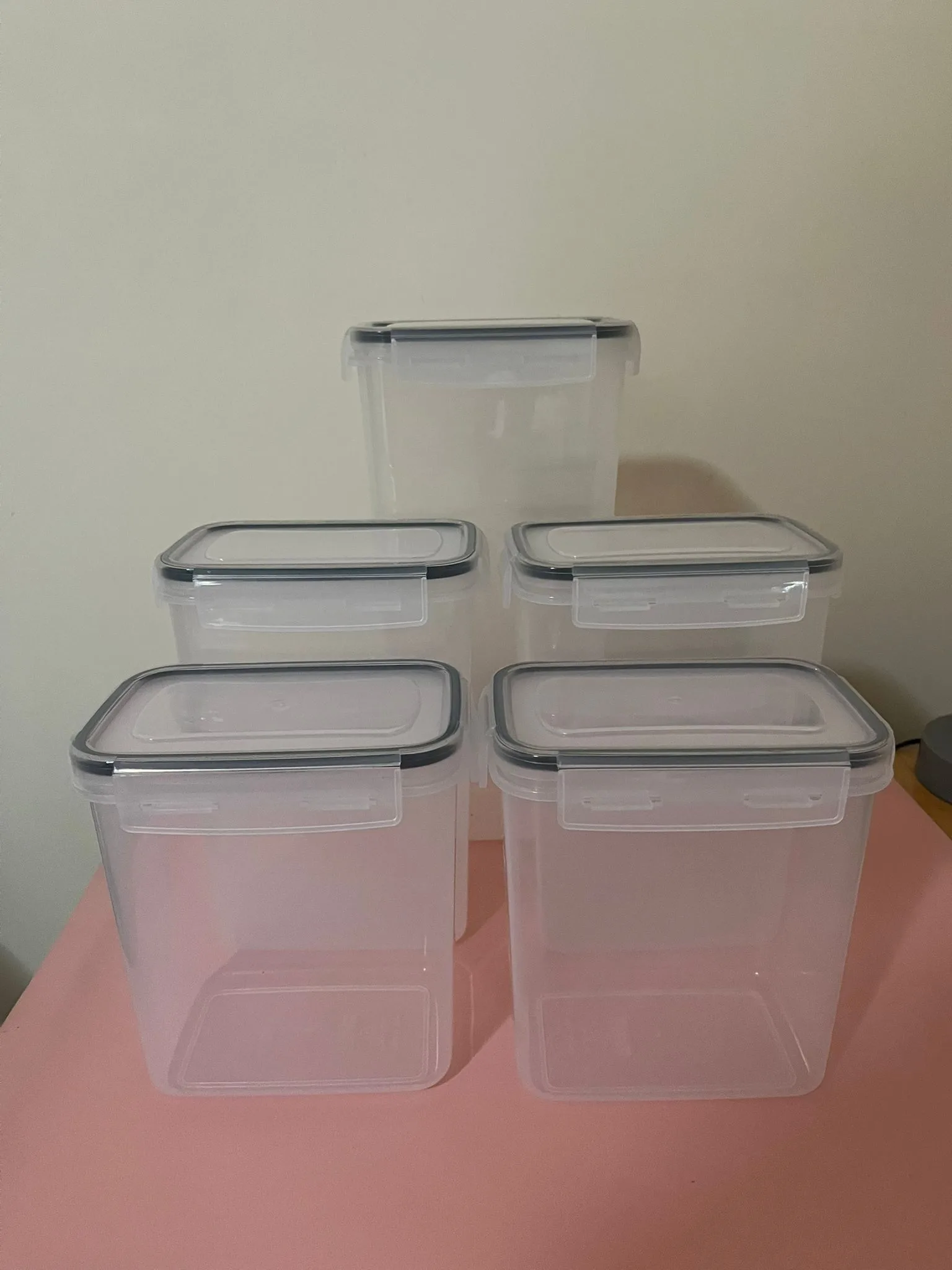 New Food Storage Containers/Tupperware Set (5 variable sizes) image indicator(2)