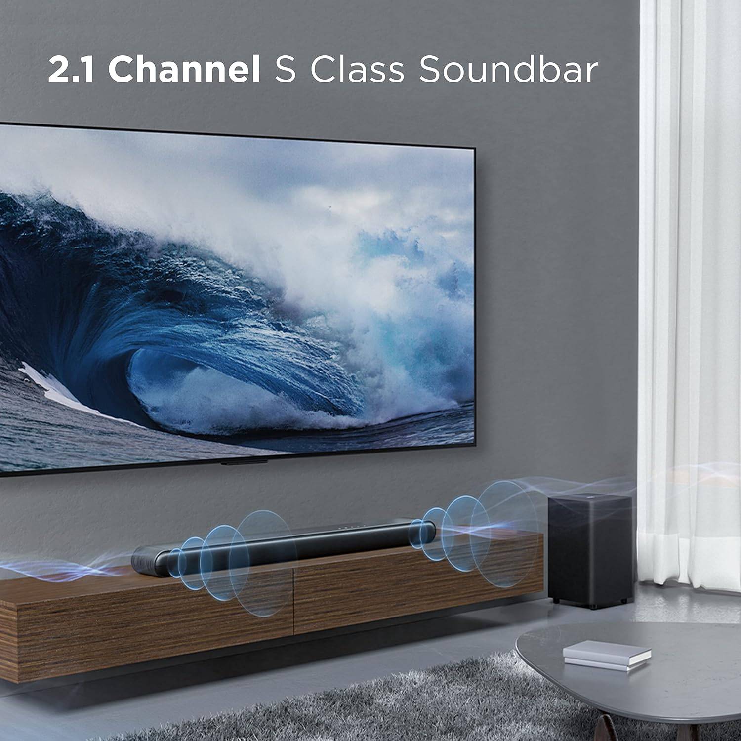 TCL S Class 2.1 Channel Sound Bar with DTS Wireless Subwoofer - photo 3
