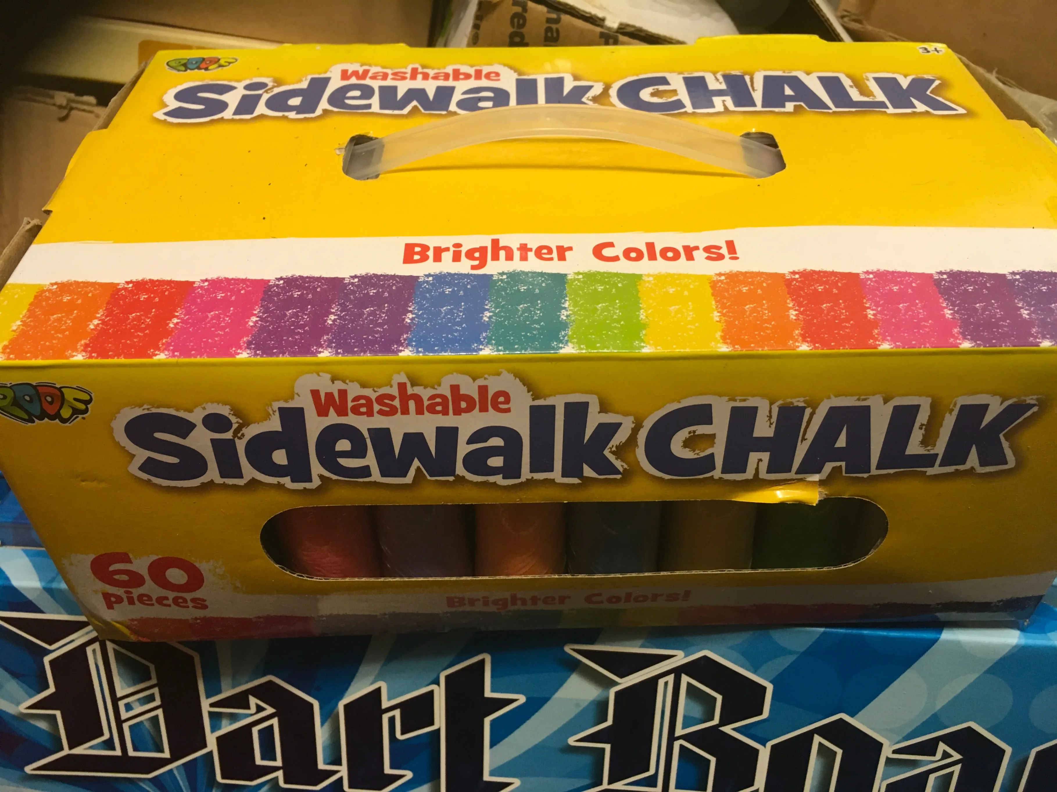 60ct Washable Sidewalk Chalk: Vibrant, Easy-Clean Fun! thumbnail