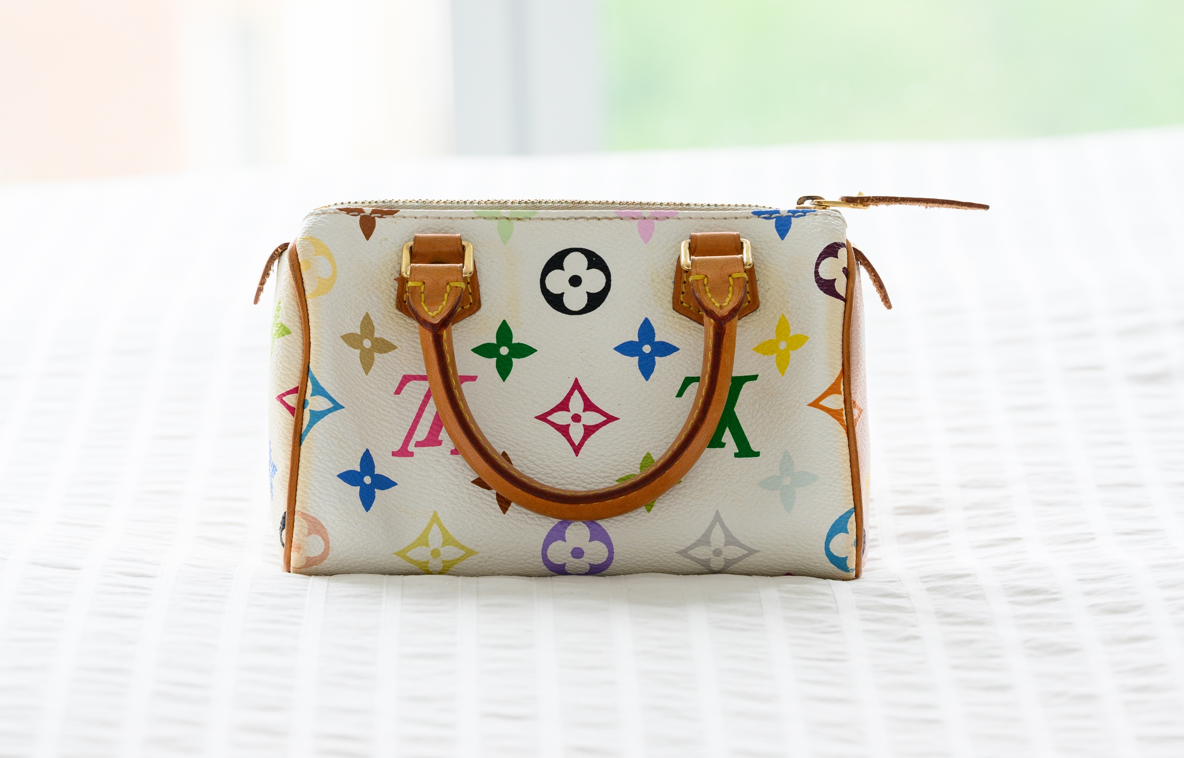 Louis Vuitton × Takashi Murakami Nano Speedy Bag (Authentic)