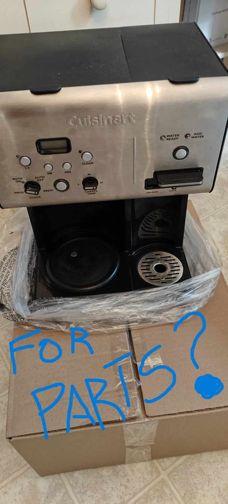 FOR PARTS ONLY! Free Cuisinart Coffee Maker and Burr Grinder thumbnail