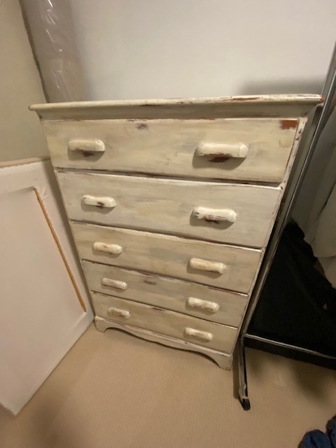 SHABBY CHIC 5 drawer wooden dresser - photo 4