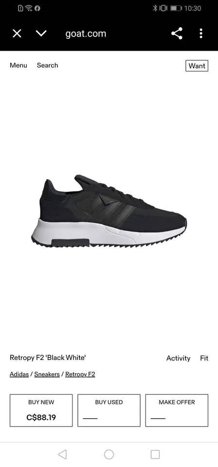 Brand new Adidas retropy sneaker thumbnail